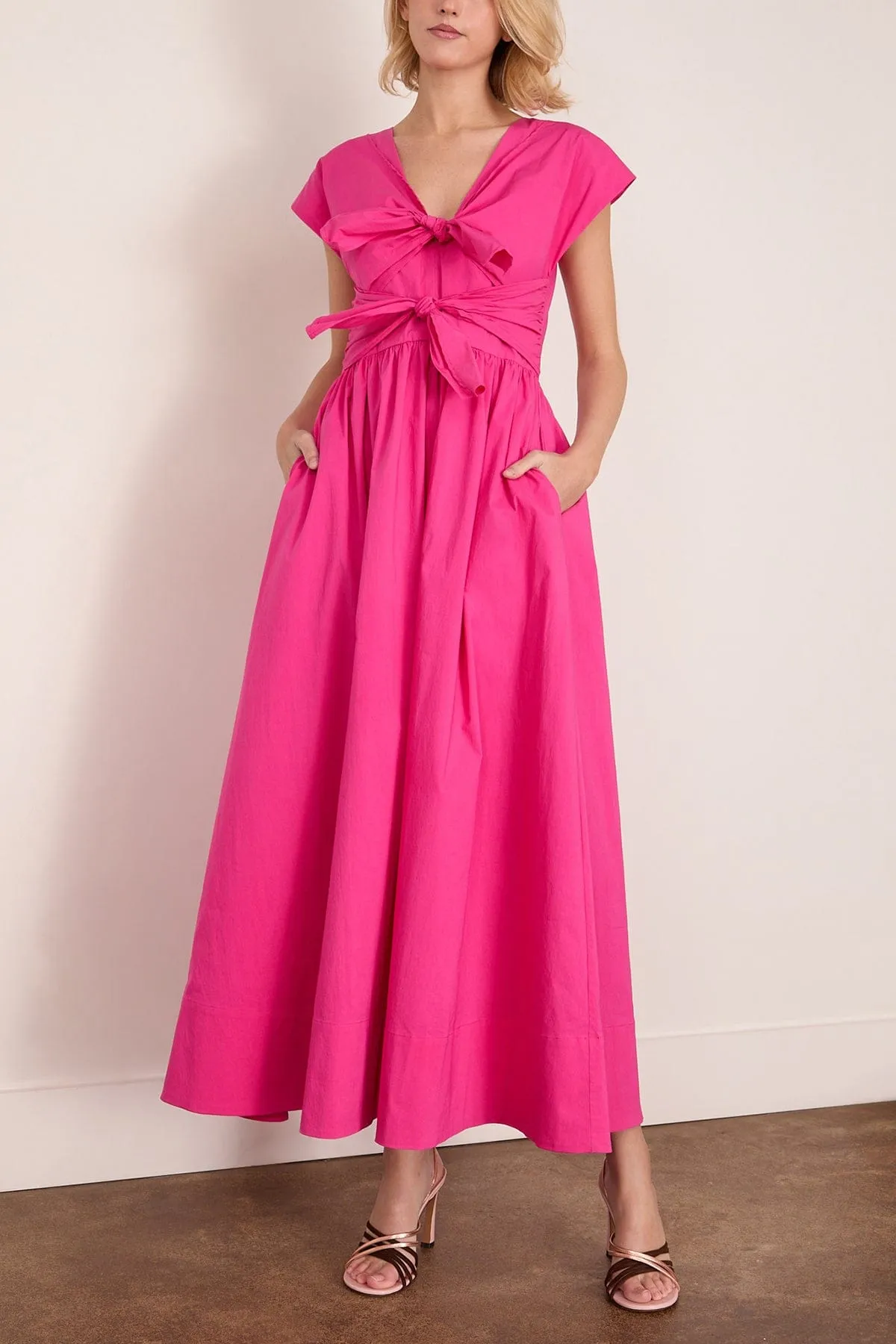 Calista Dress in Fuchsia sold by Hampden Clothing product image thumbnail 3