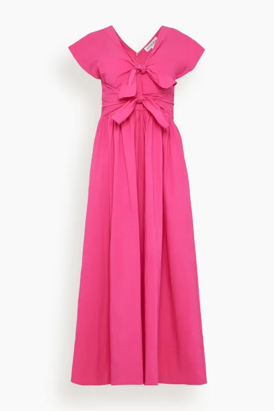 Calista Dress in Fuchsia sold by Hampden Clothing
