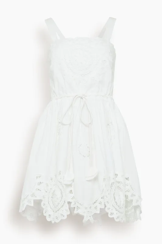Cosette Dress in White made by Hunter Bell NYC