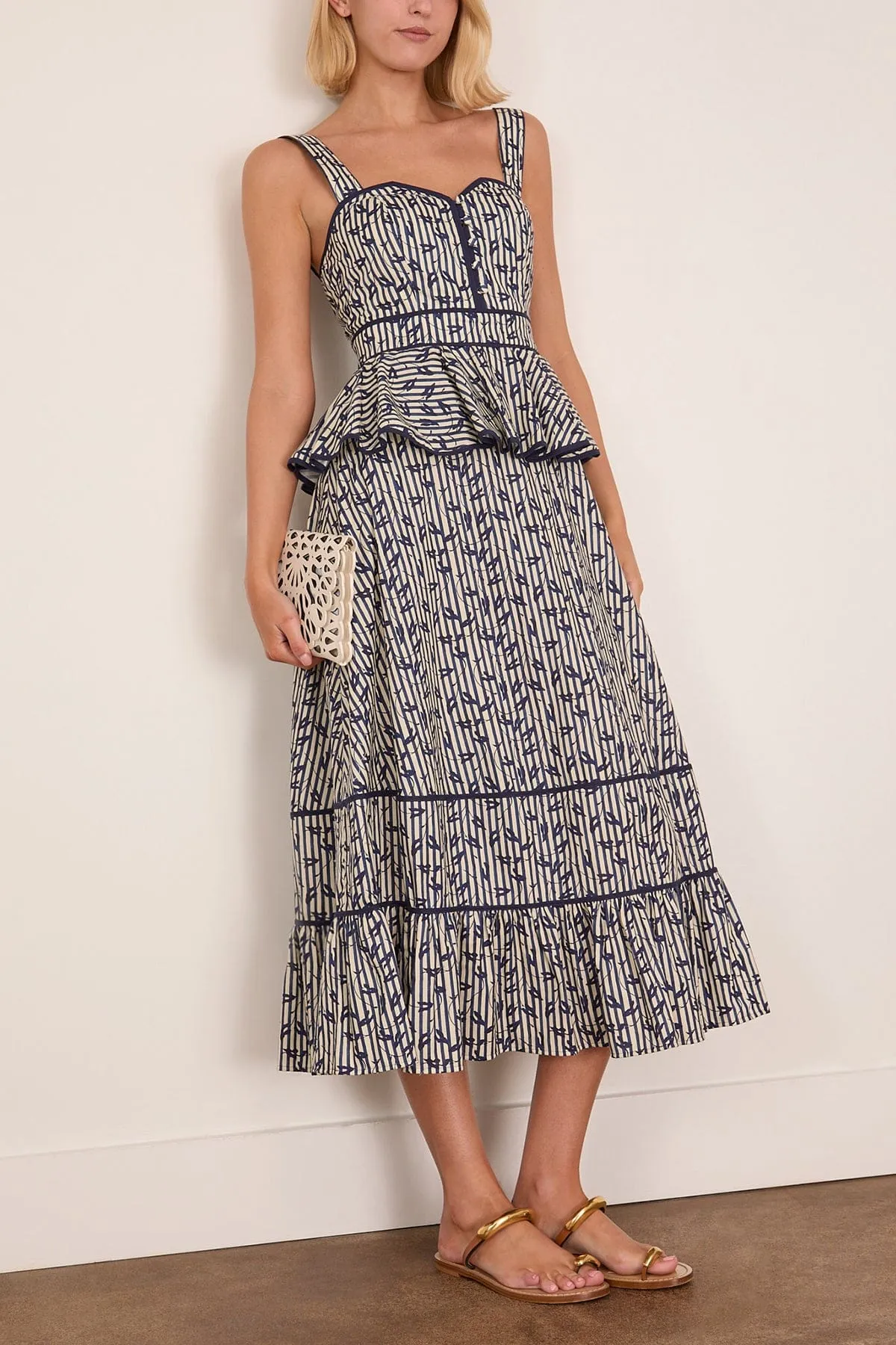 Lacey Dress in Vine Stripe sold by Hampden Clothing product image thumbnail 2