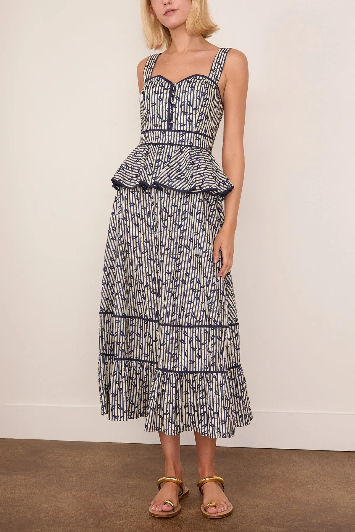 Lacey Dress in Vine Stripe sold by Hampden Clothing product image thumbnail 3