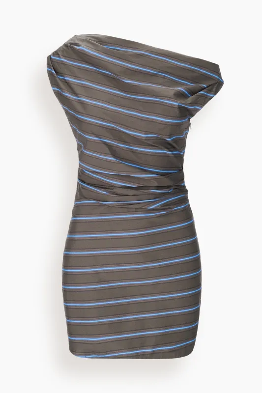 Phare Mini Dress in Huntington Stripe sold by Hampden Clothing