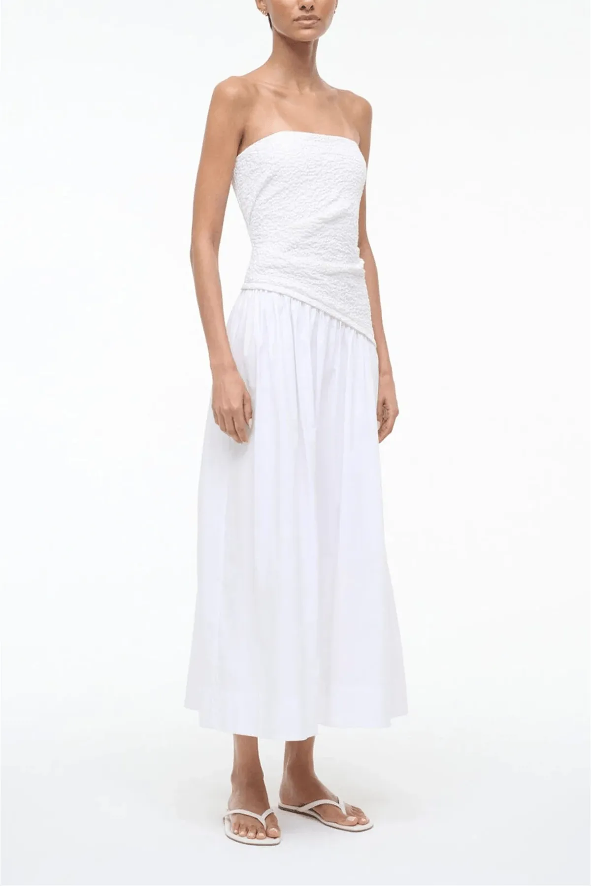 Nia Dress in White sold by Hampden Clothing product image thumbnail 3