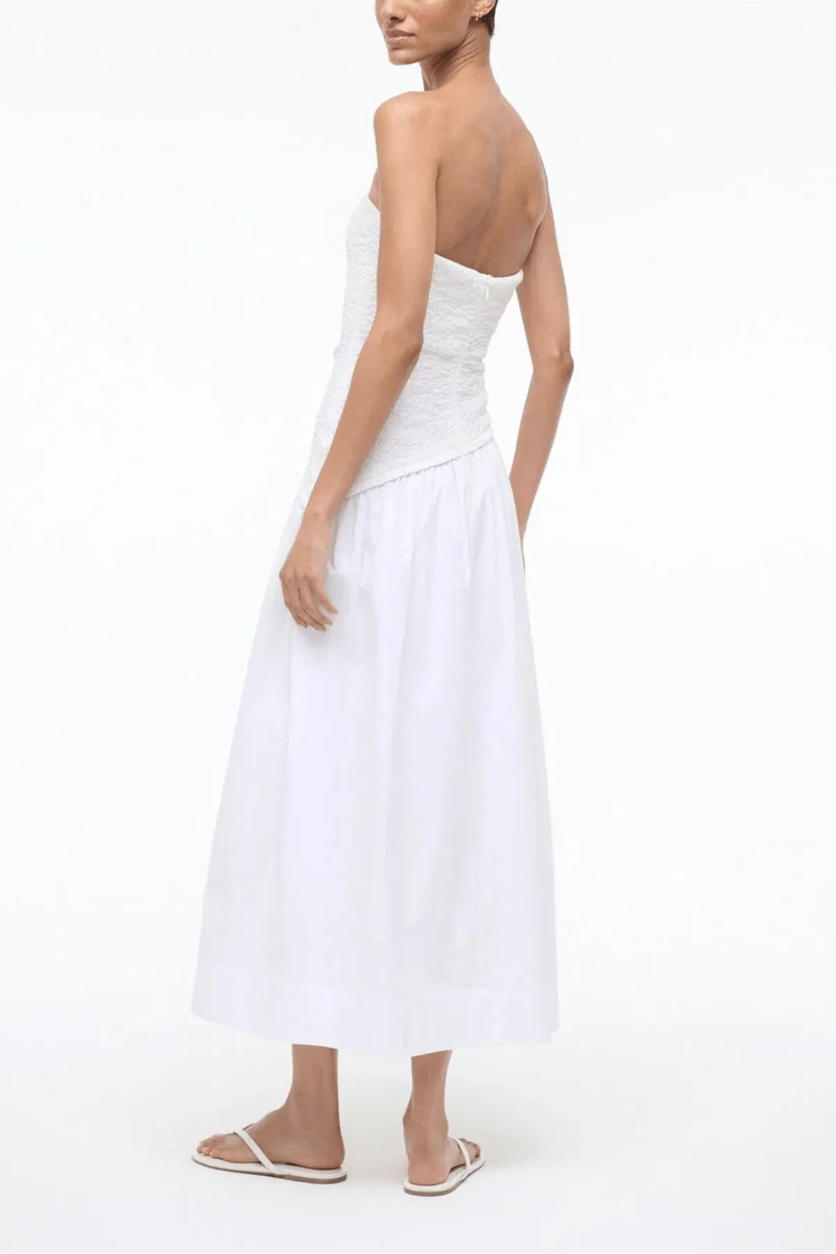 Nia Dress in White sold by Hampden Clothing product image thumbnail 4