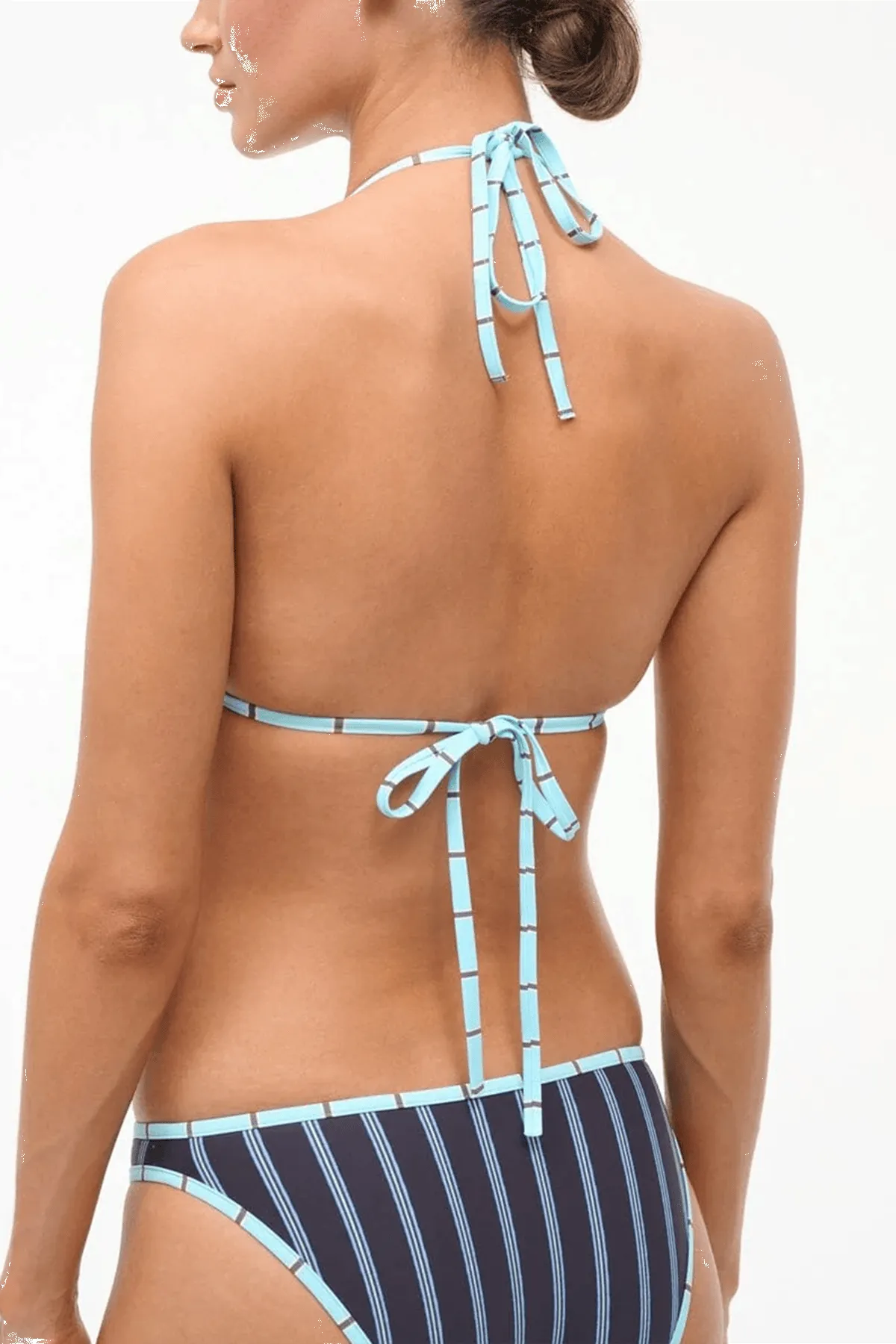 Lido Triangle Bikini Top in Redondo Stripe sold by Hampden Clothing product image thumbnail 4