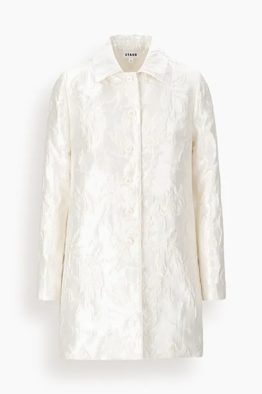 Halton Jacket in Botanical Ivory made by STAUD