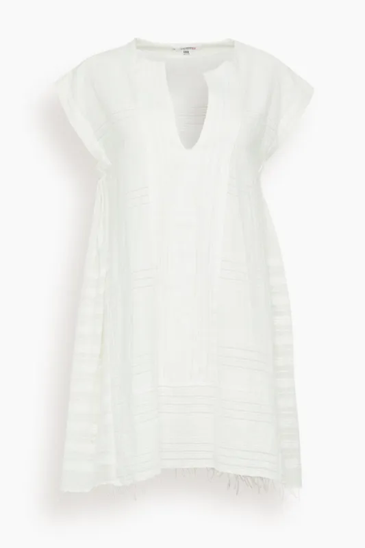 Elina Caftan in Abira White made by lemlem