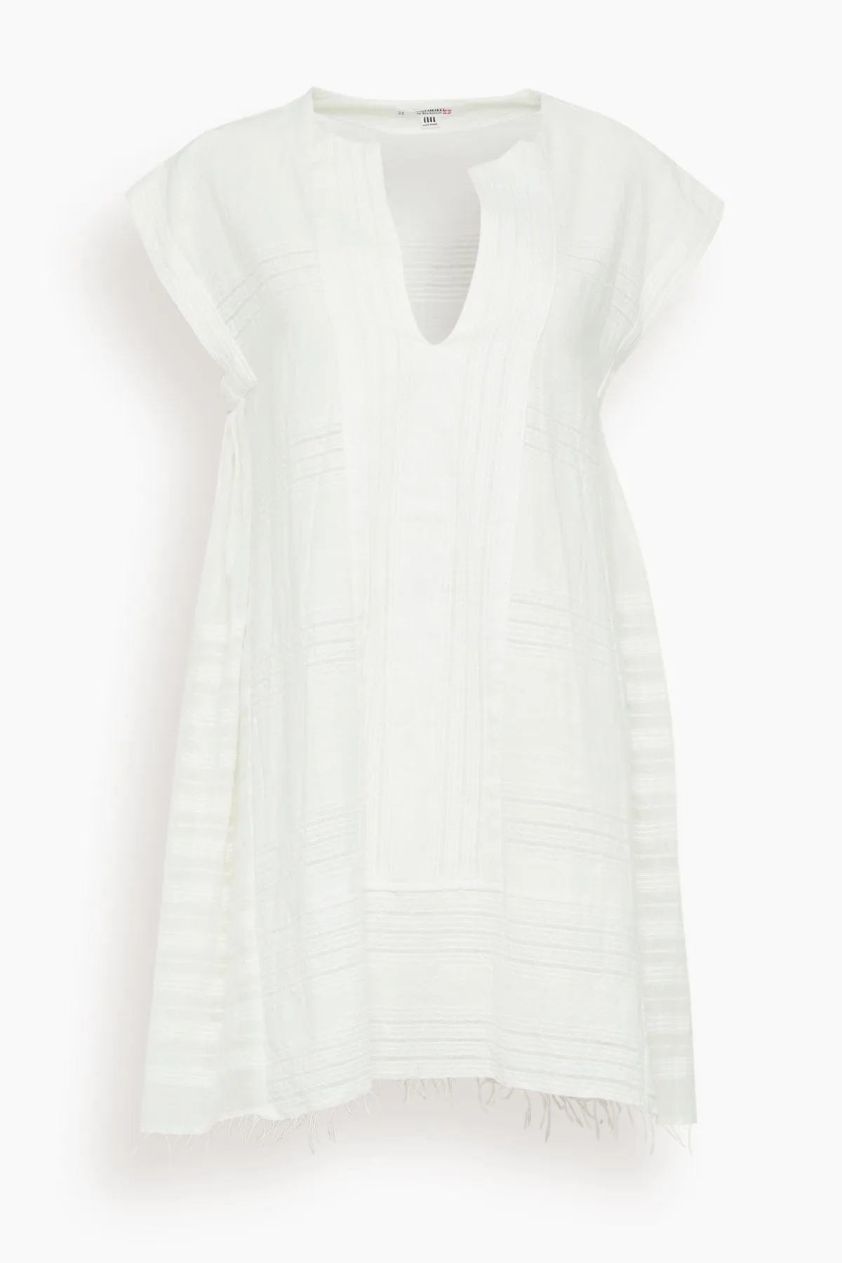 Elina Caftan in Abira White sold by Hampden Clothing
