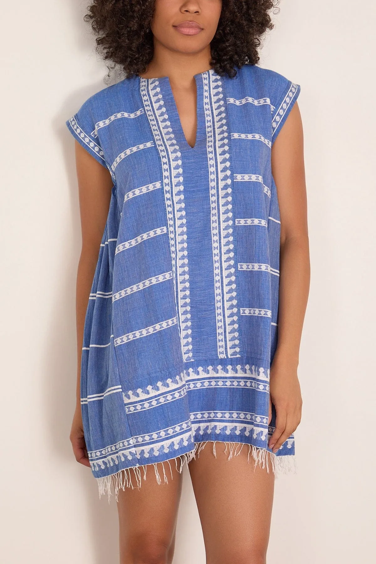 Elina Caftan in Tebibi Blue sold by Hampden Clothing product image thumbnail 3