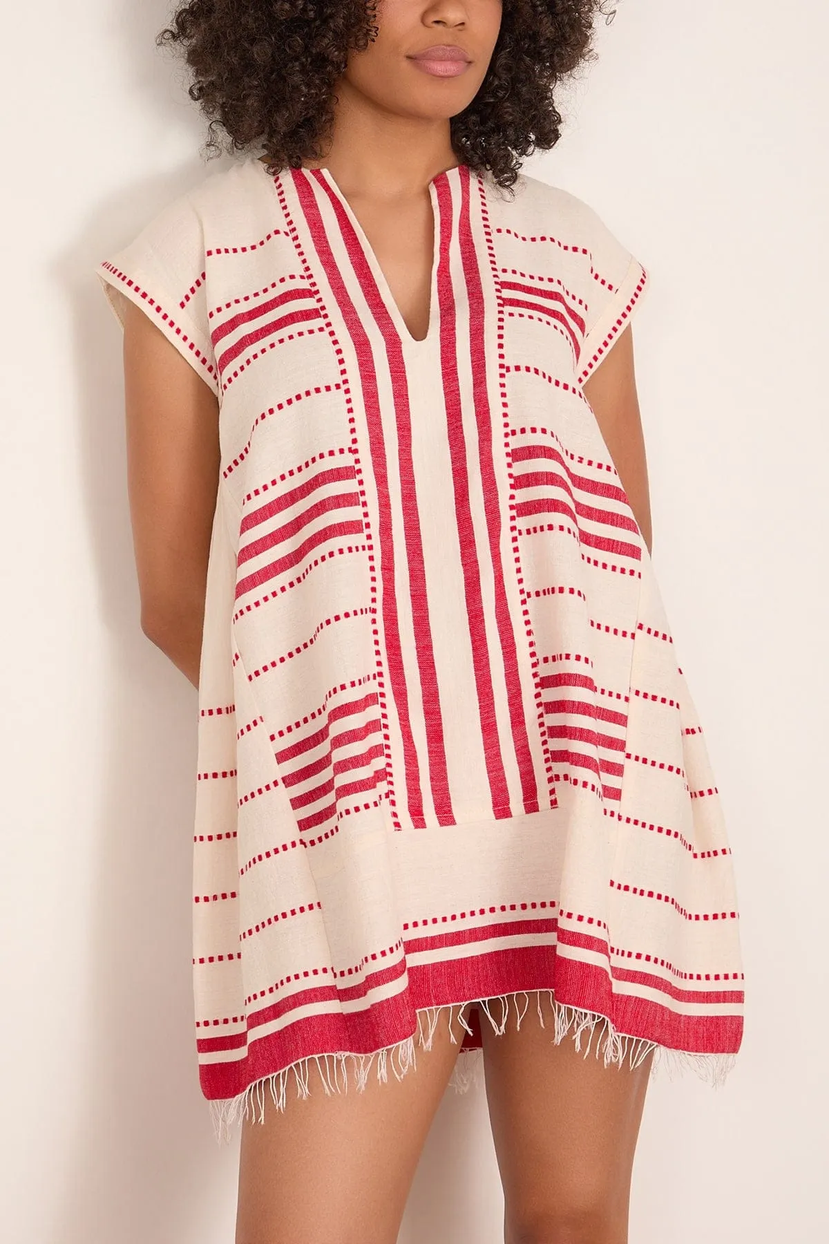 Elina Caftan in Eshe Red sold by Hampden Clothing product image thumbnail 3