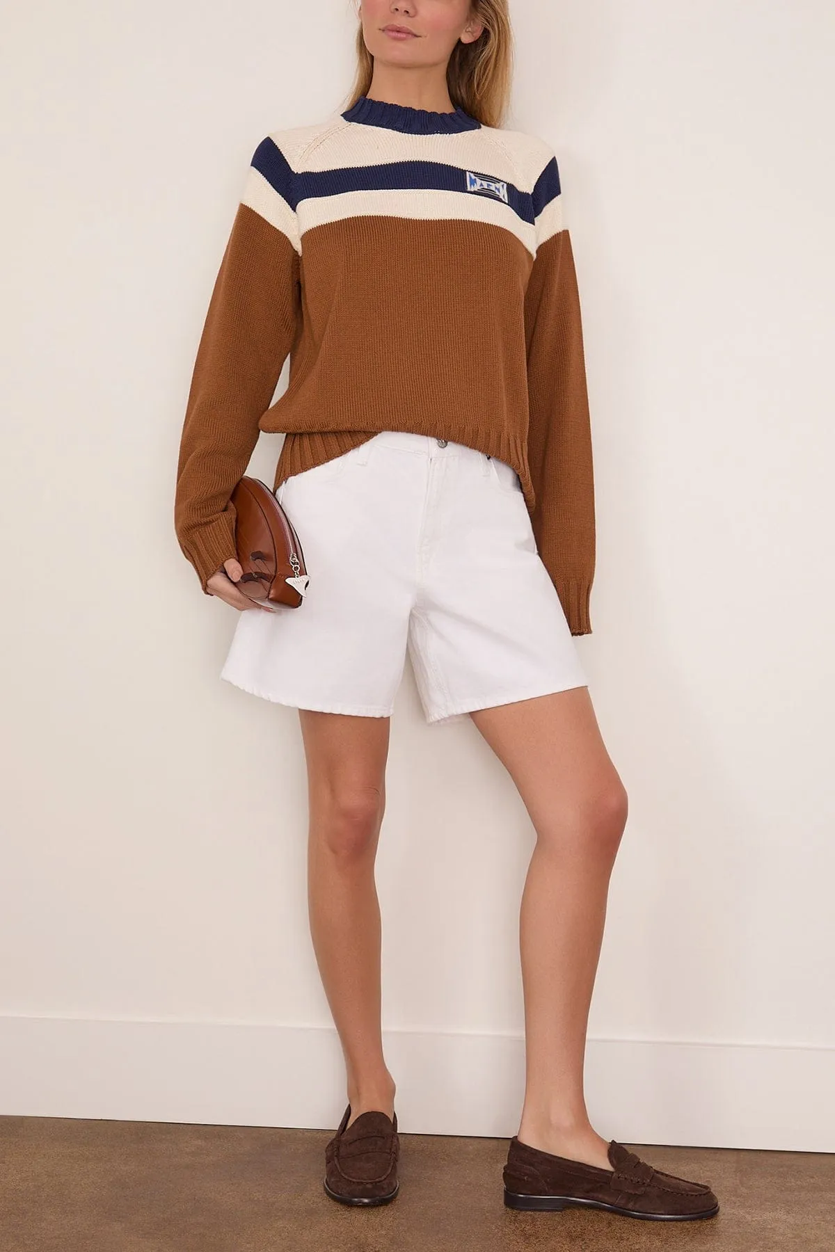 Roundneck Sweater in Tobacco sold by Hampden Clothing product image thumbnail 2