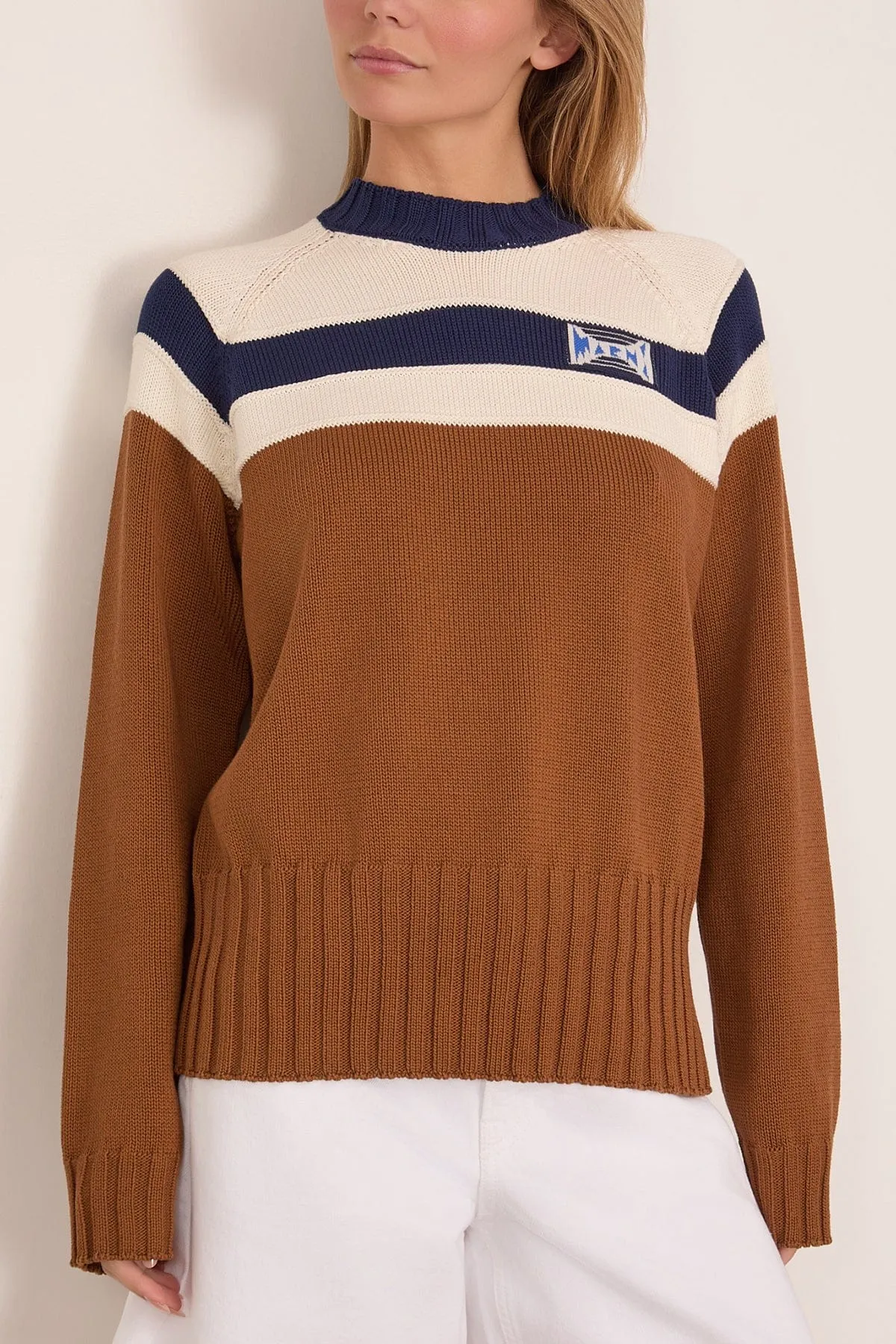 Roundneck Sweater in Tobacco sold by Hampden Clothing product image thumbnail 3