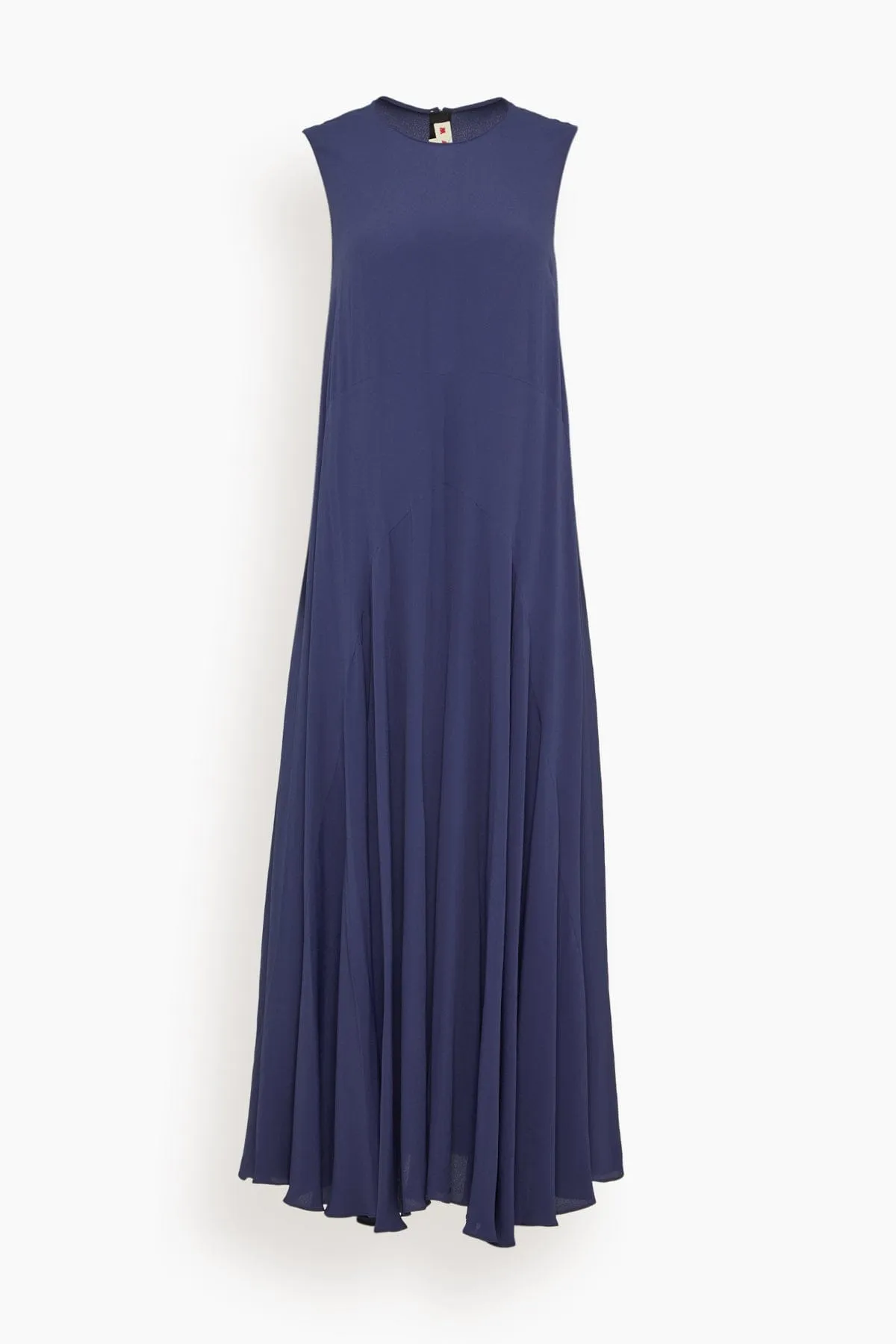 Sleeveless Long Dress in Light Navy sold by Hampden Clothing