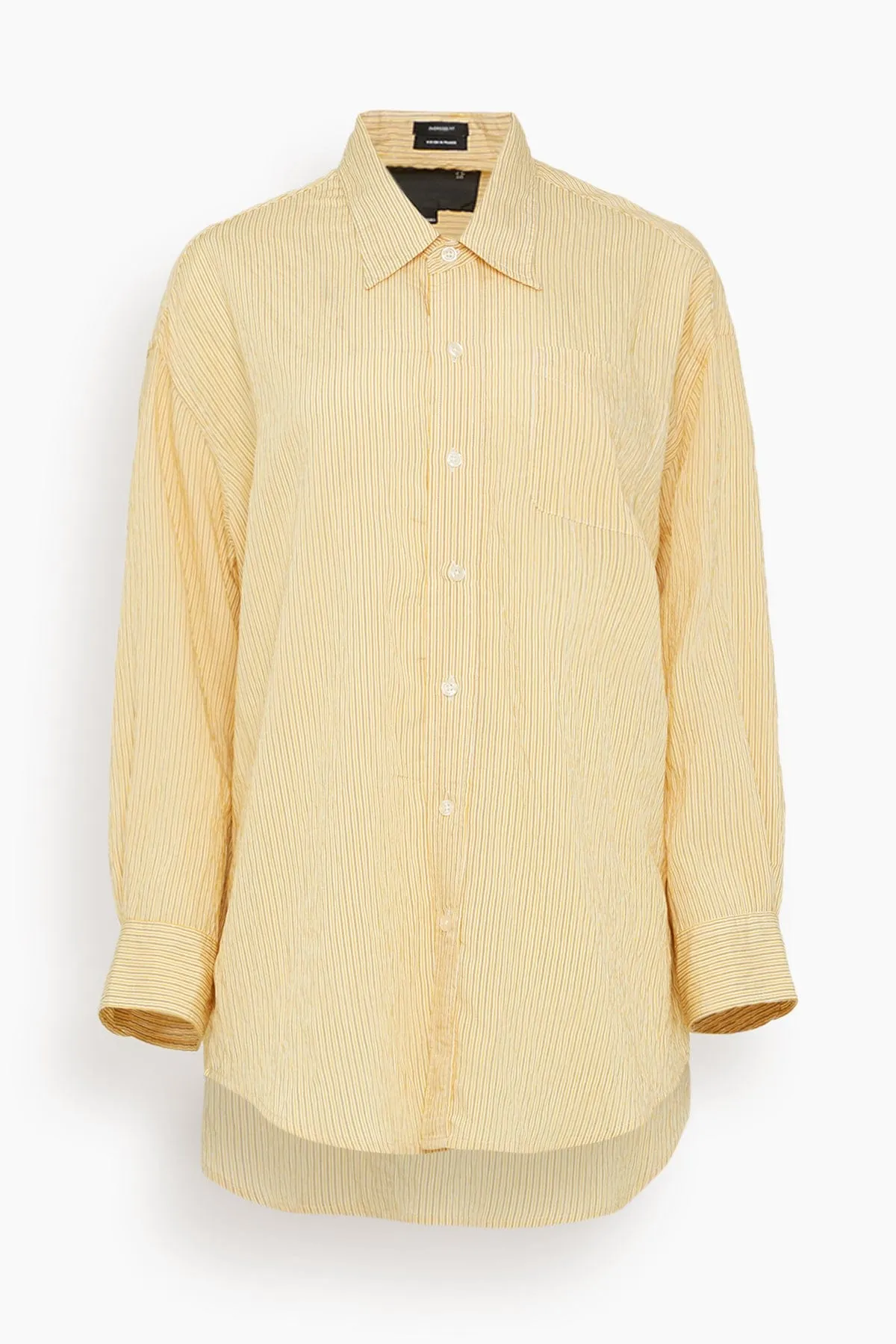 Drop Neck Shirt in Orange Stripe sold by Hampden Clothing