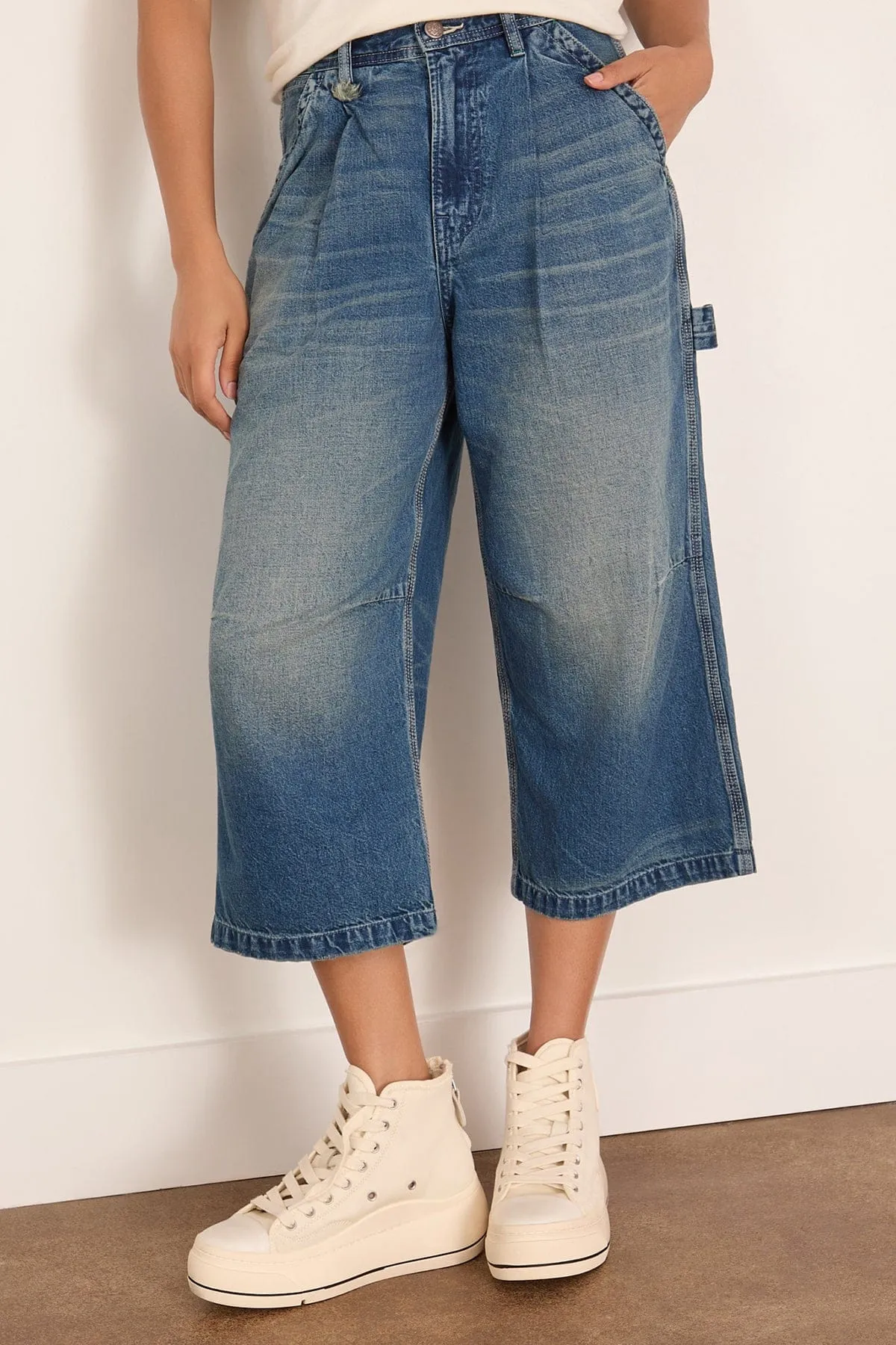 Crop Wide Leg Carpenter in Depot Blue sold by Hampden Clothing product image thumbnail 3
