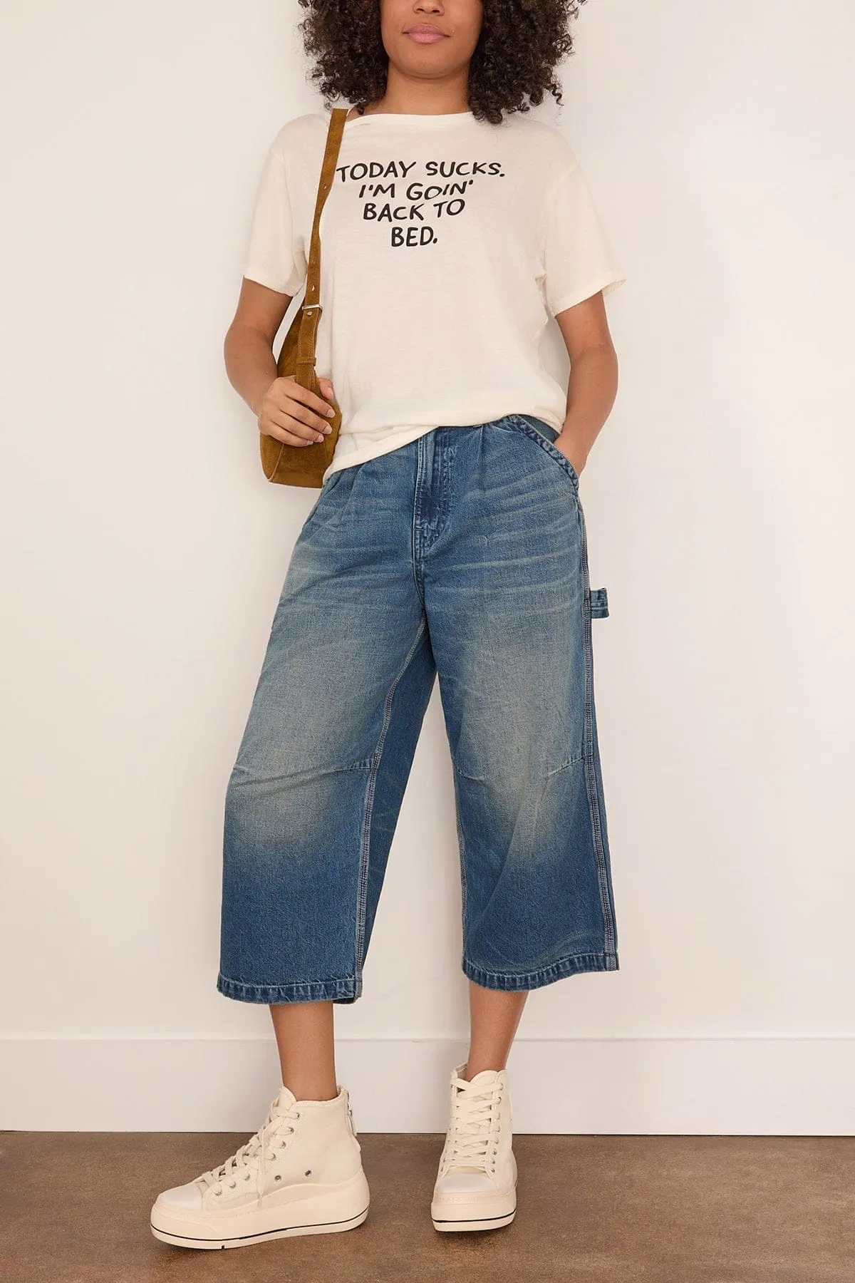 Crop Wide Leg Carpenter in Depot Blue sold by Hampden Clothing product image thumbnail 2