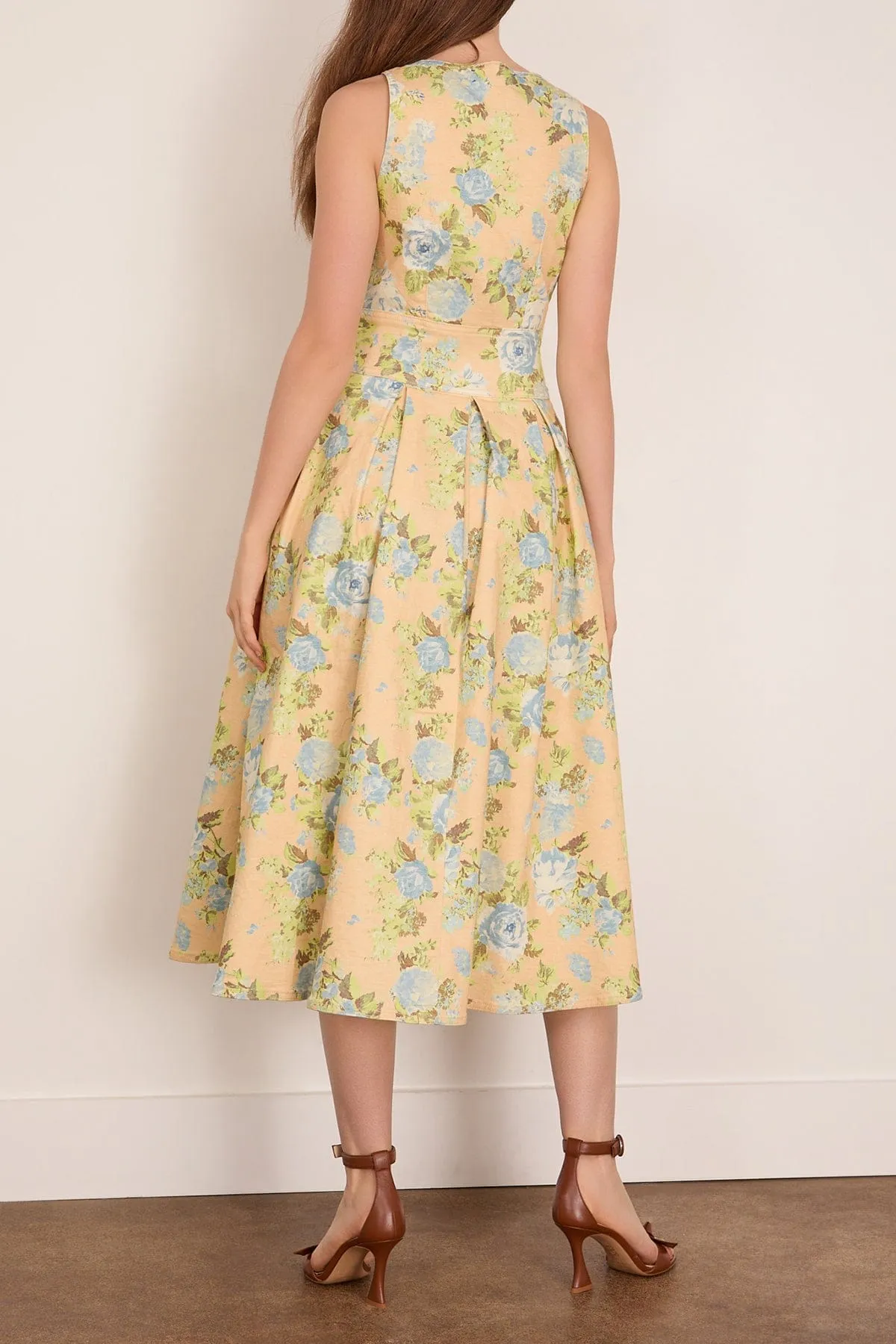 Thompson Dress in Garden Rose Peri sold by Hampden Clothing product image thumbnail 4