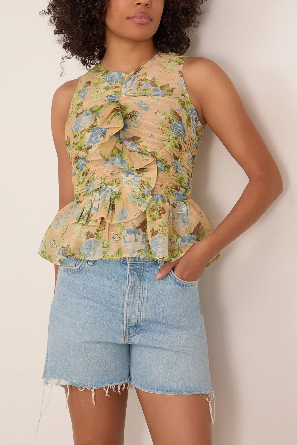 Doering Top in Garden Rose Peri sold by Hampden Clothing product image thumbnail 3