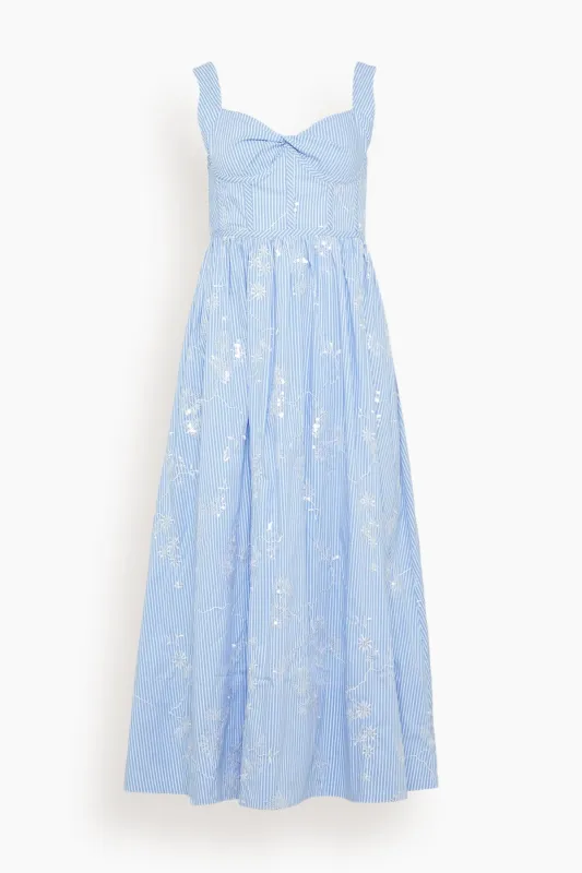 Gracie Dress in Sullivan Stripe made by Hunter Bell NYC