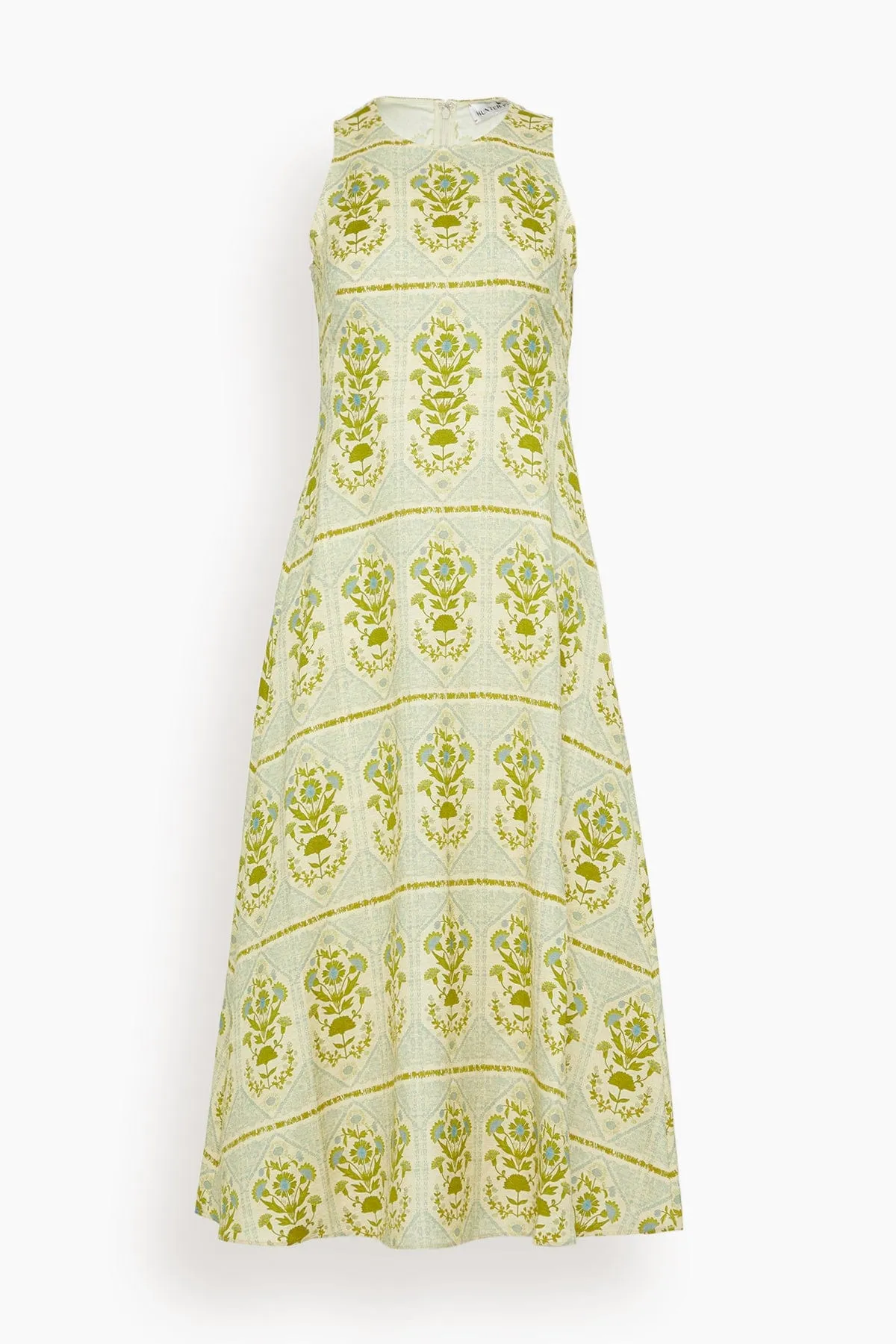 Faith Dress in Green Trellis sold by Hampden Clothing