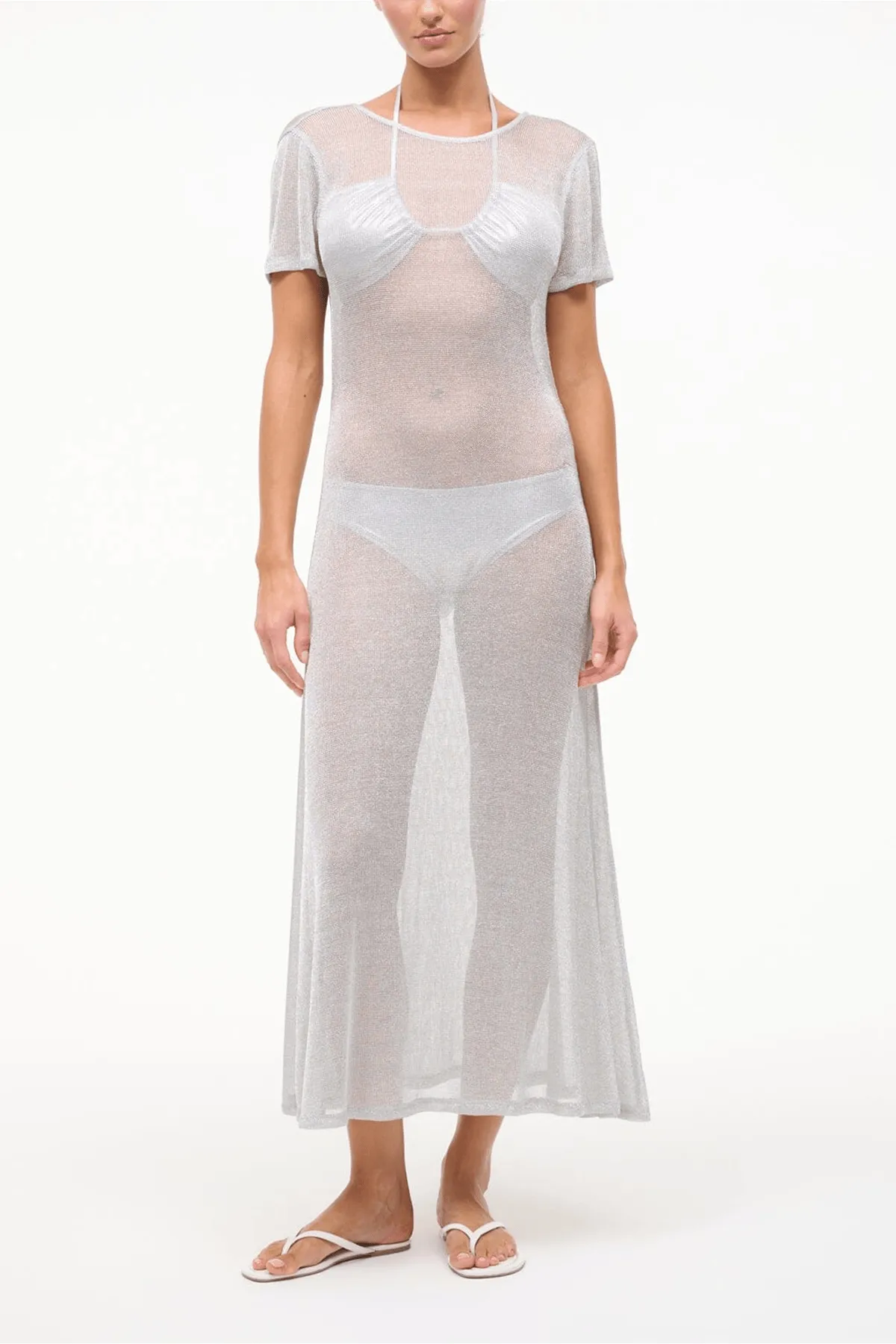 Zinc Dress in Silver sold by Hampden Clothing product image thumbnail 2