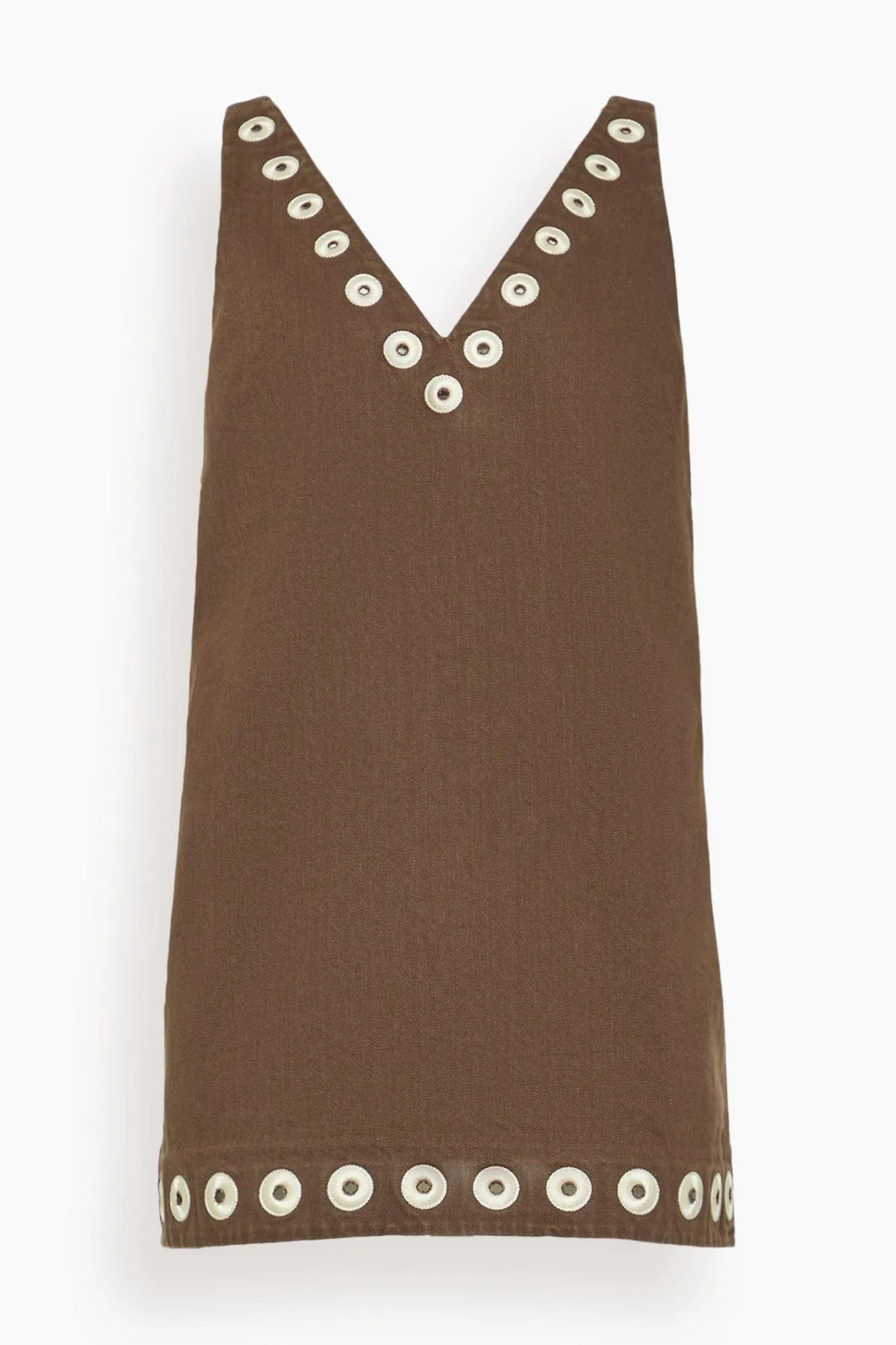 Tobe Denim Mini Dress in Chocolate sold by Hampden Clothing