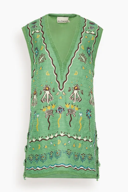 Sun Dancer Mini Dress in Multi made by Alemais