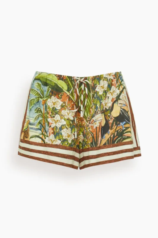 Toucan Tango Short in Multi made by Alemais