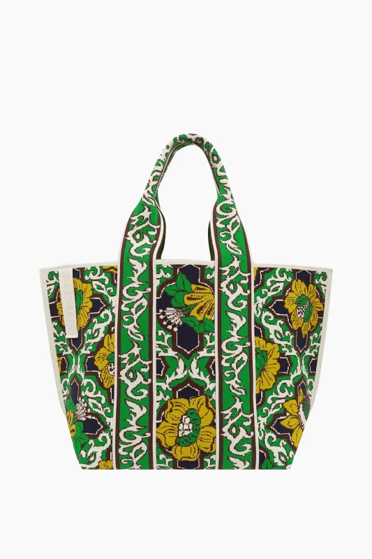 Liana Jacquard Maxi Tote in Multi made by Alemais