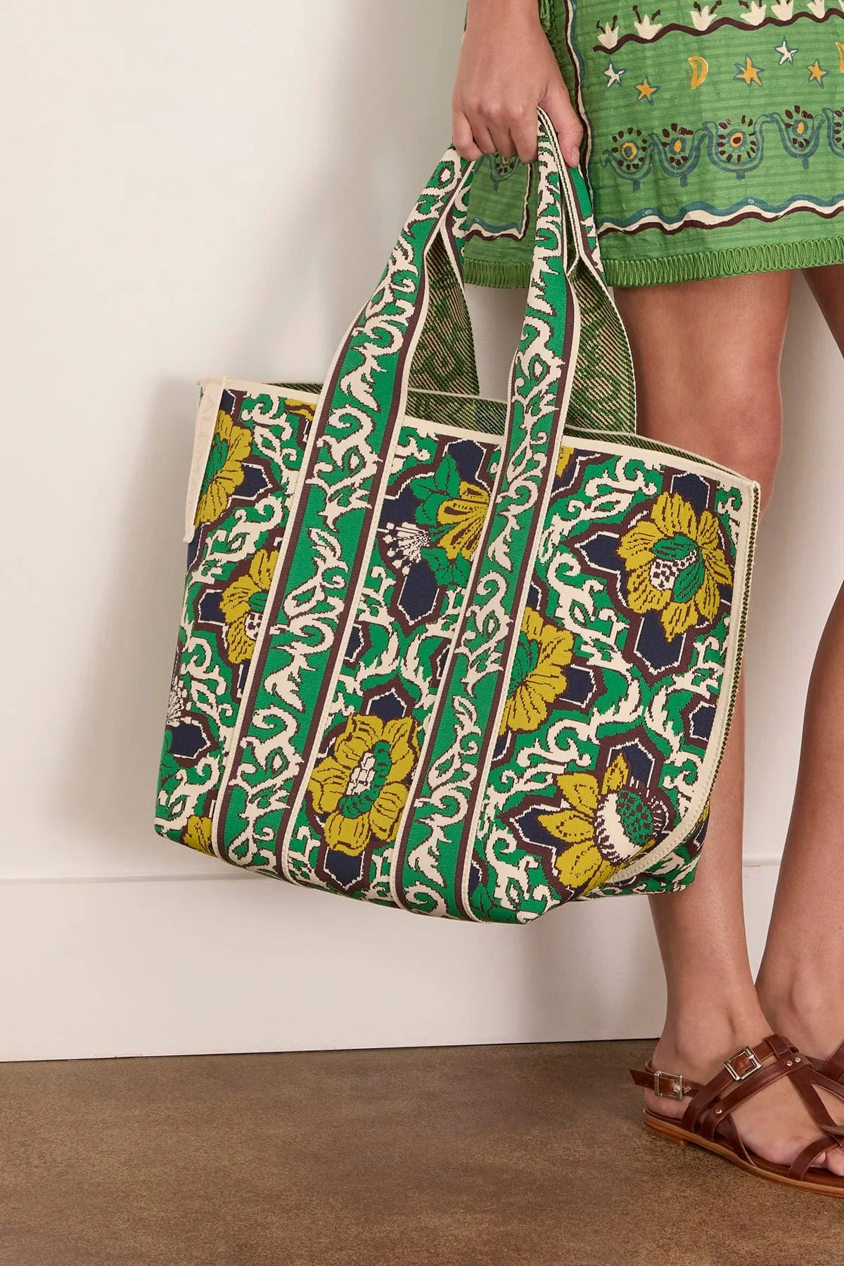 Liana Jacquard Maxi Tote in Multi sold by Hampden Clothing product image thumbnail 2