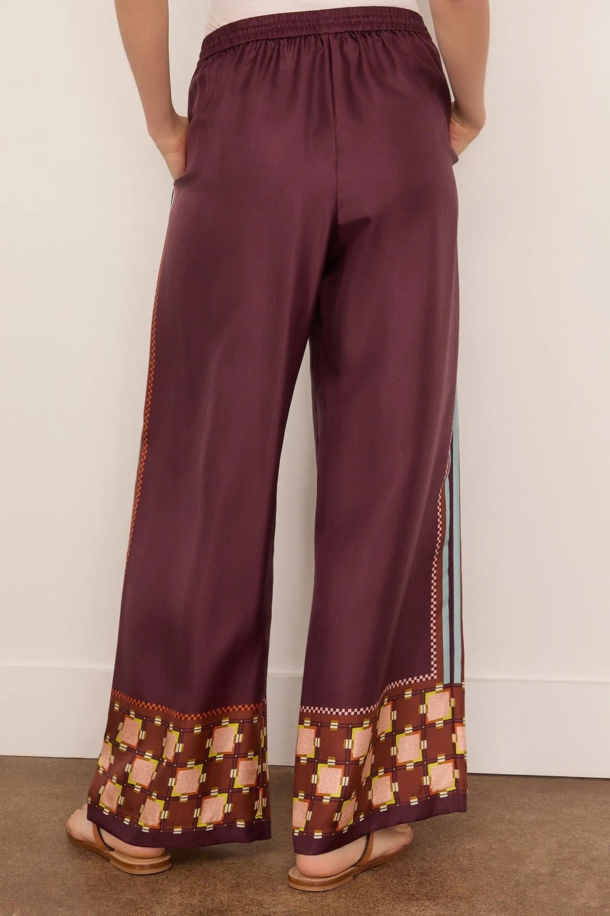 Wilson Silk Pant in Multi sold by Hampden Clothing product image thumbnail 4