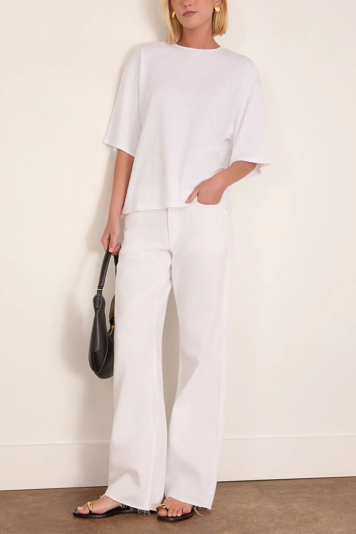 Osis Boxy T-Shirt in White sold by Hampden Clothing product image thumbnail 2