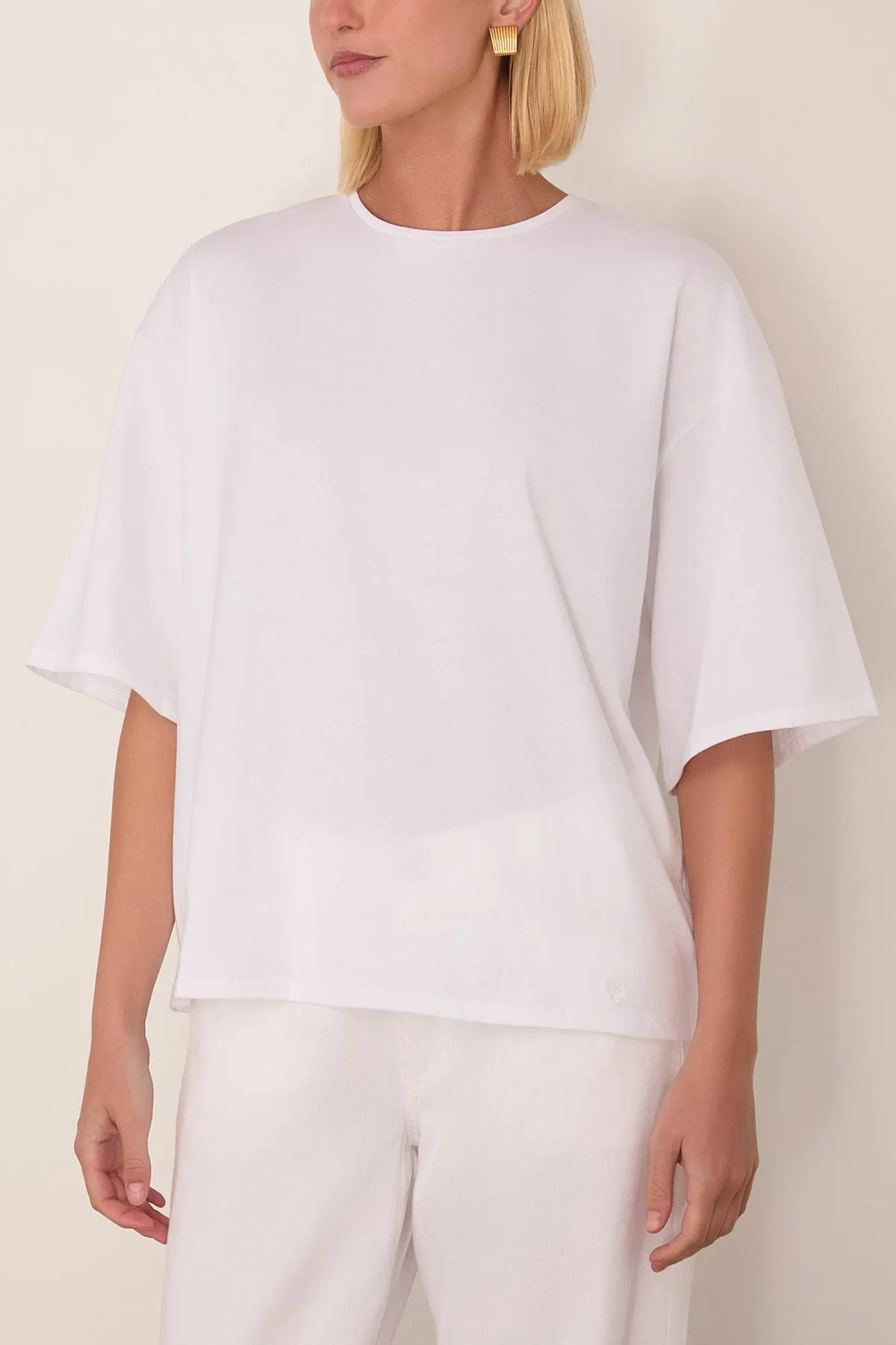 Osis Boxy T-Shirt in White sold by Hampden Clothing product image thumbnail 3