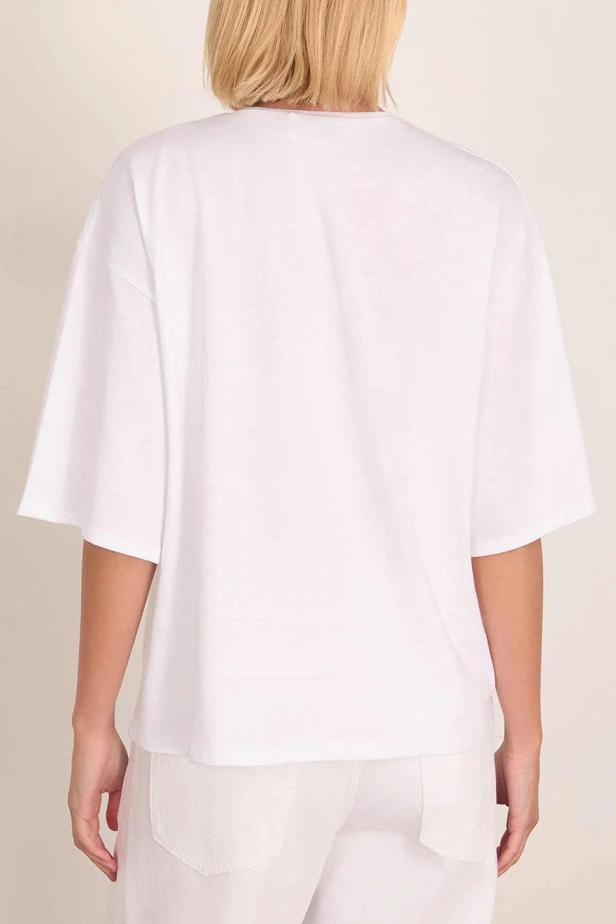 Osis Boxy T-Shirt in White sold by Hampden Clothing product image thumbnail 4