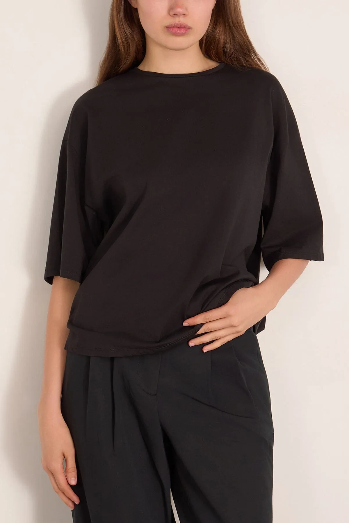 Osis Boxy T-Shirt in Black sold by Hampden Clothing product image thumbnail 3