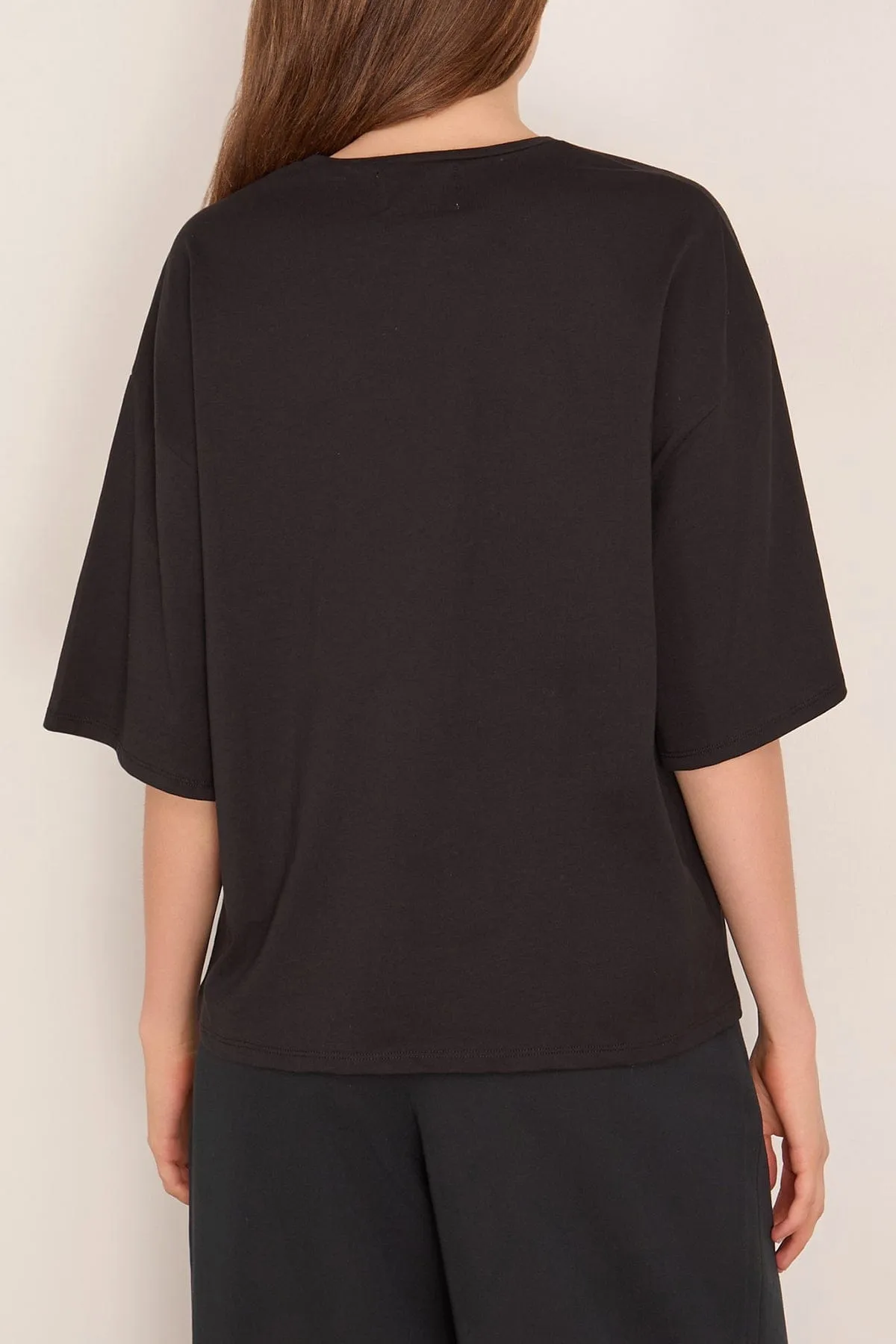 Osis Boxy T-Shirt in Black sold by Hampden Clothing product image thumbnail 4