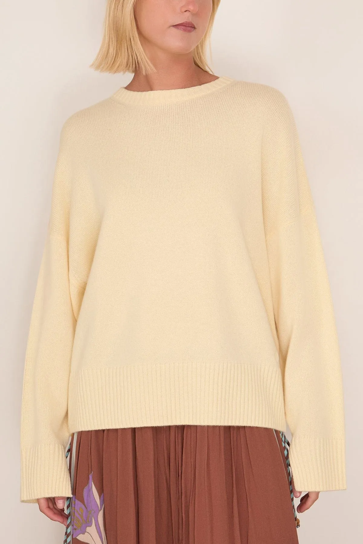 Anton Crewneck Sweater in Butter sold by Hampden Clothing product image thumbnail 3
