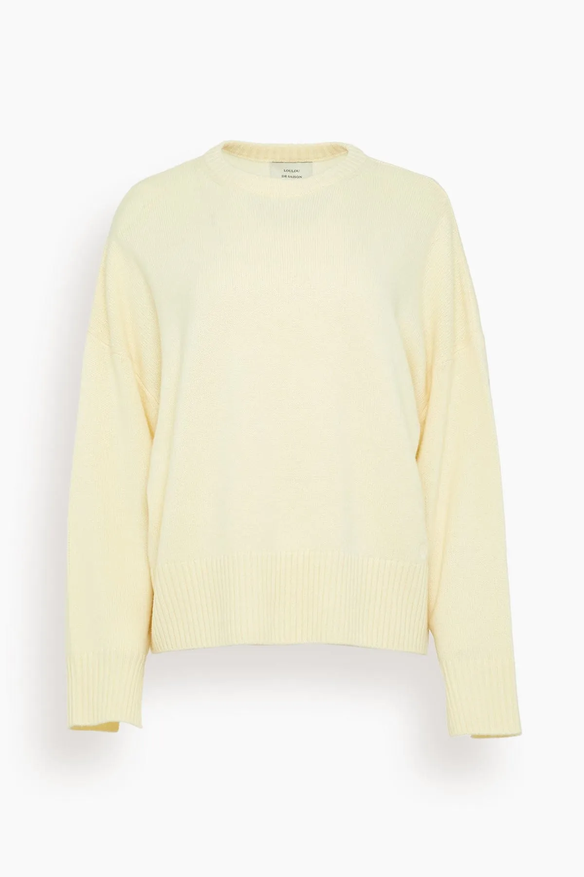 Anton Crewneck Sweater in Butter sold by Hampden Clothing