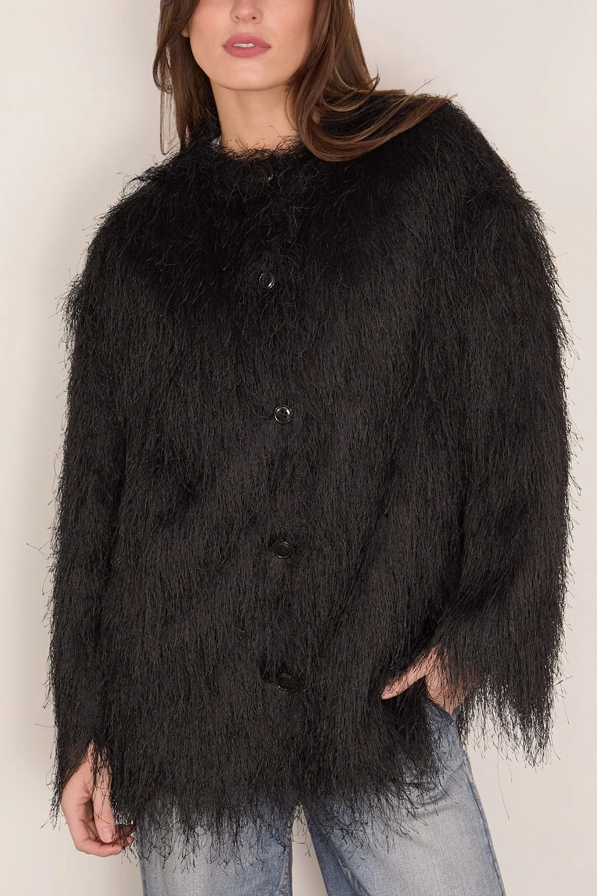 Filipo Oval-Shaped Jacket in Black sold by Hampden Clothing product image thumbnail 3