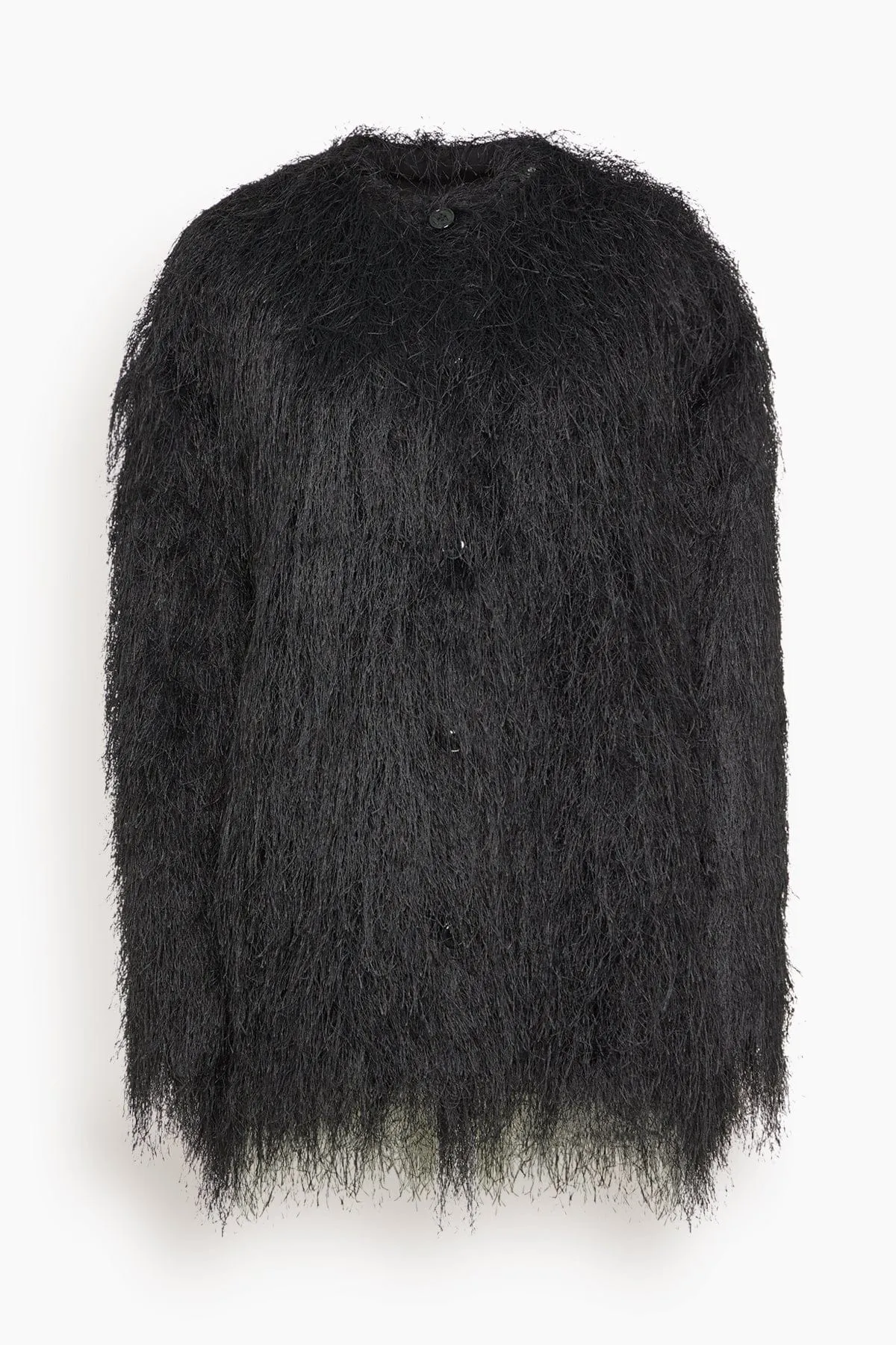 Filipo Oval-Shaped Jacket in Black sold by Hampden Clothing