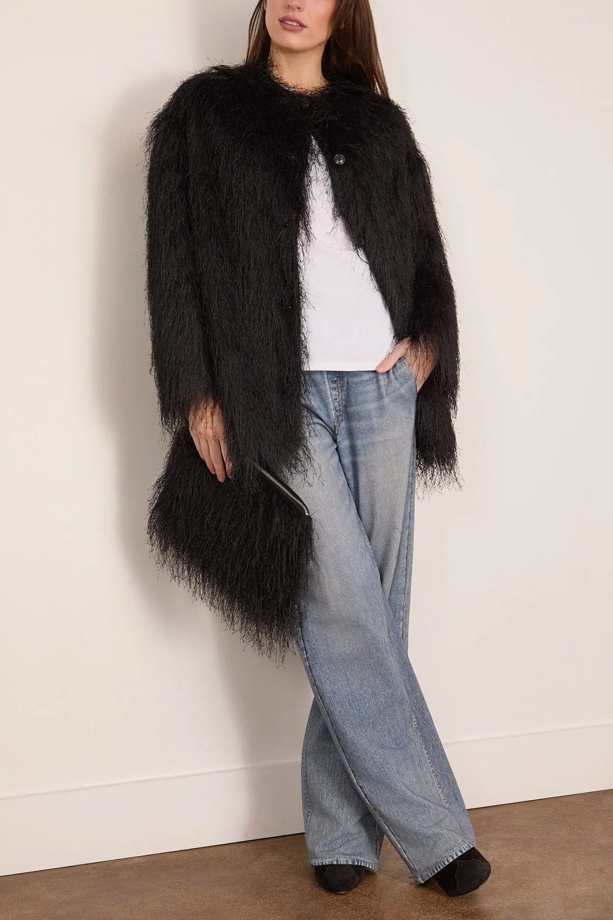 Filipo Oval-Shaped Jacket in Black sold by Hampden Clothing product image thumbnail 2