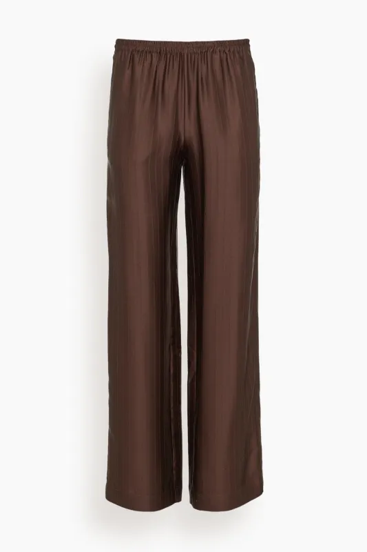 Kadala Loose Fit Pants in Dark Brown made by Loulou De Saison