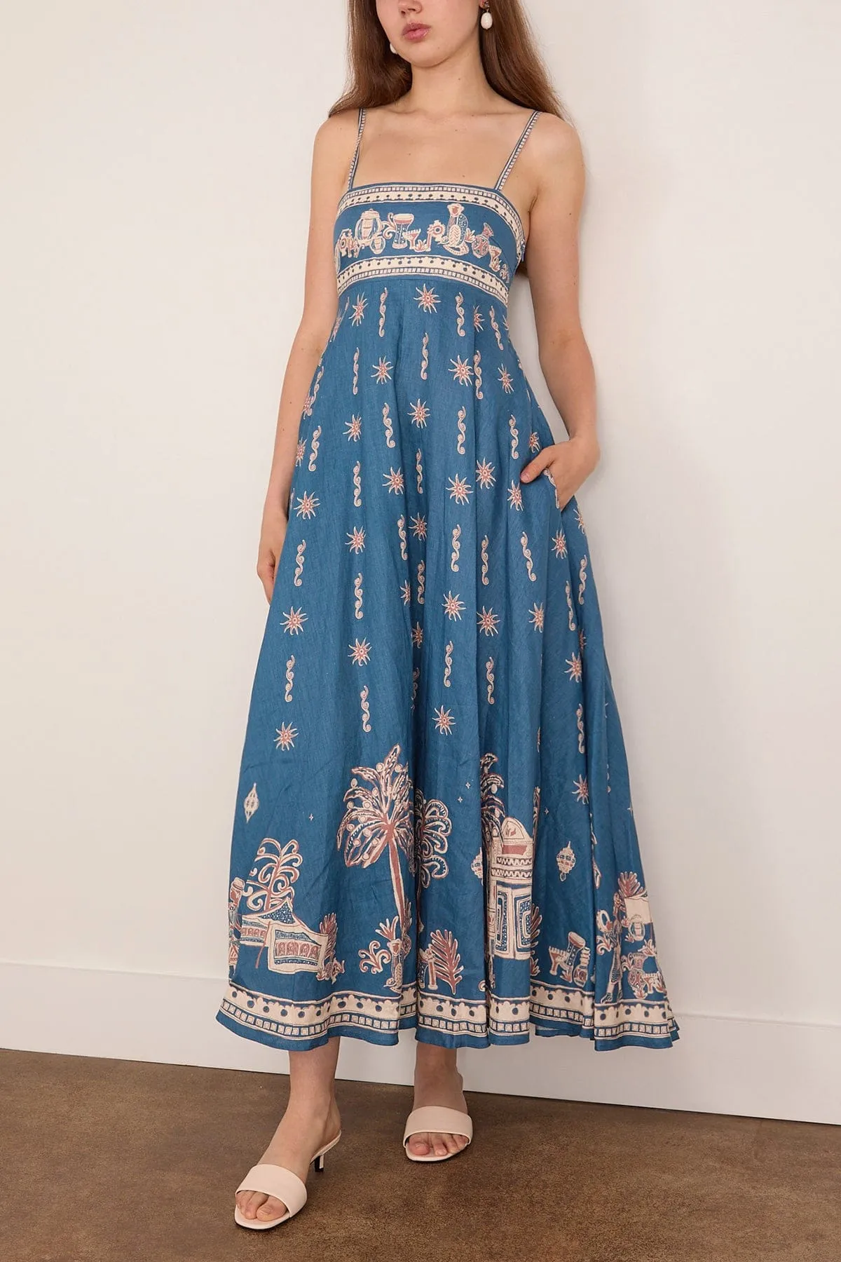 Acacia Sundress in Blue sold by Hampden Clothing product image thumbnail 3