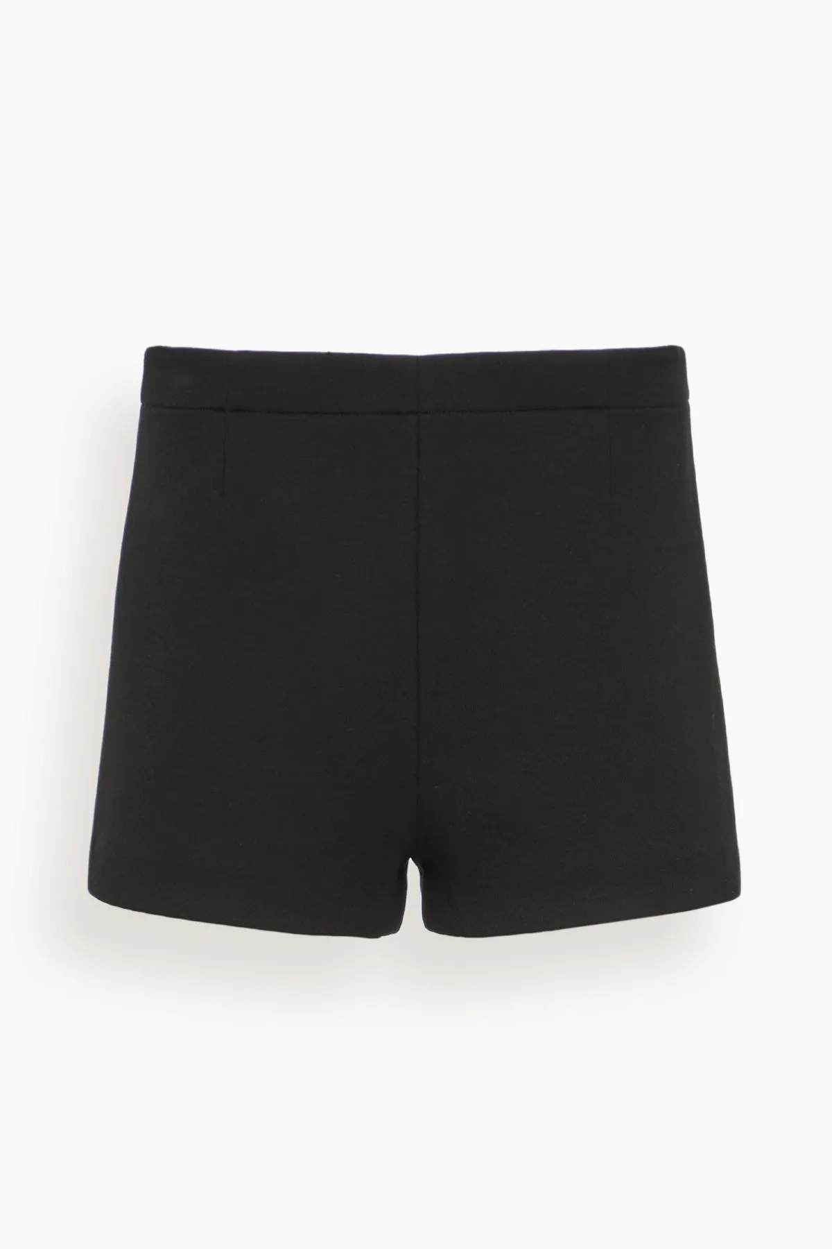 Bonded Viscose Shorts in Black sold by Hampden Clothing