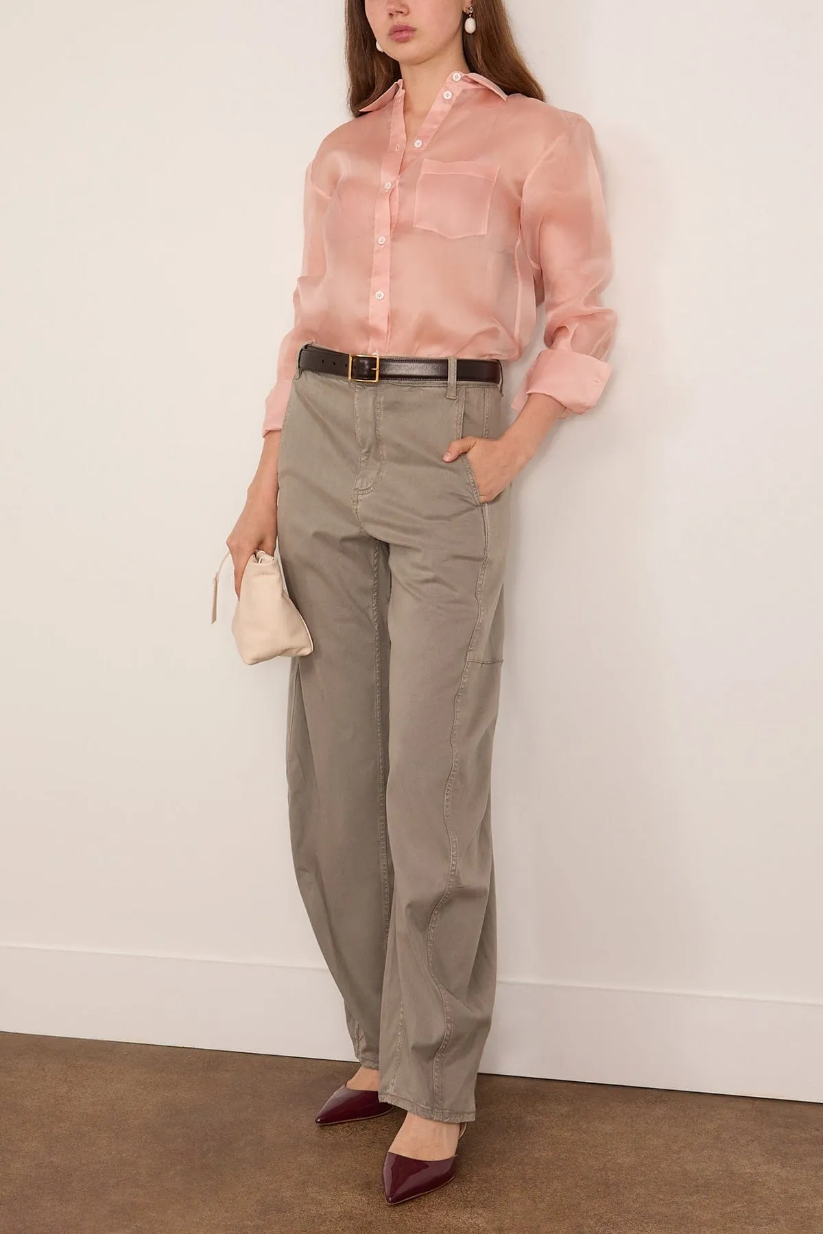 Reactive Garment Dyed Stretch Twill Sid Pant in Pewter sold by Hampden Clothing product image thumbnail 2