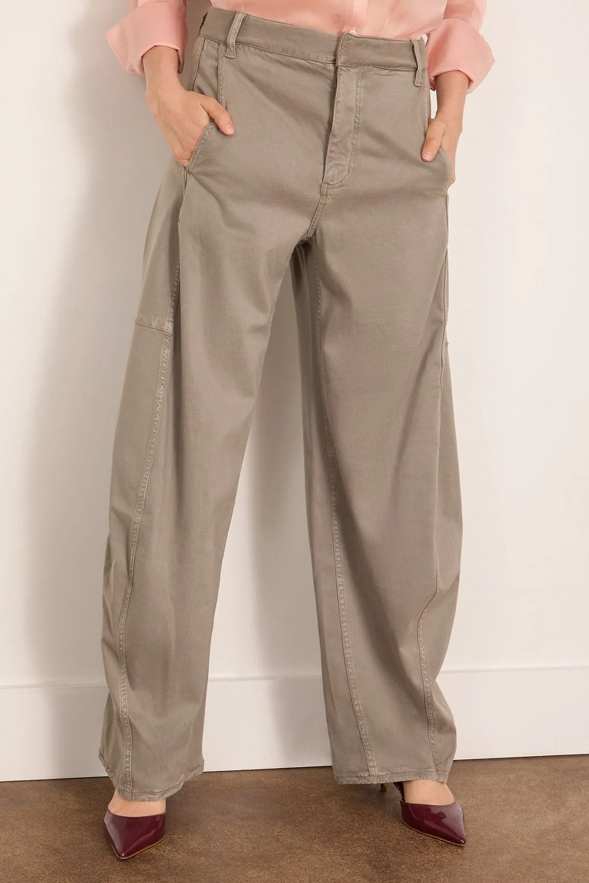 Reactive Garment Dyed Stretch Twill Sid Pant in Pewter sold by Hampden Clothing product image thumbnail 3