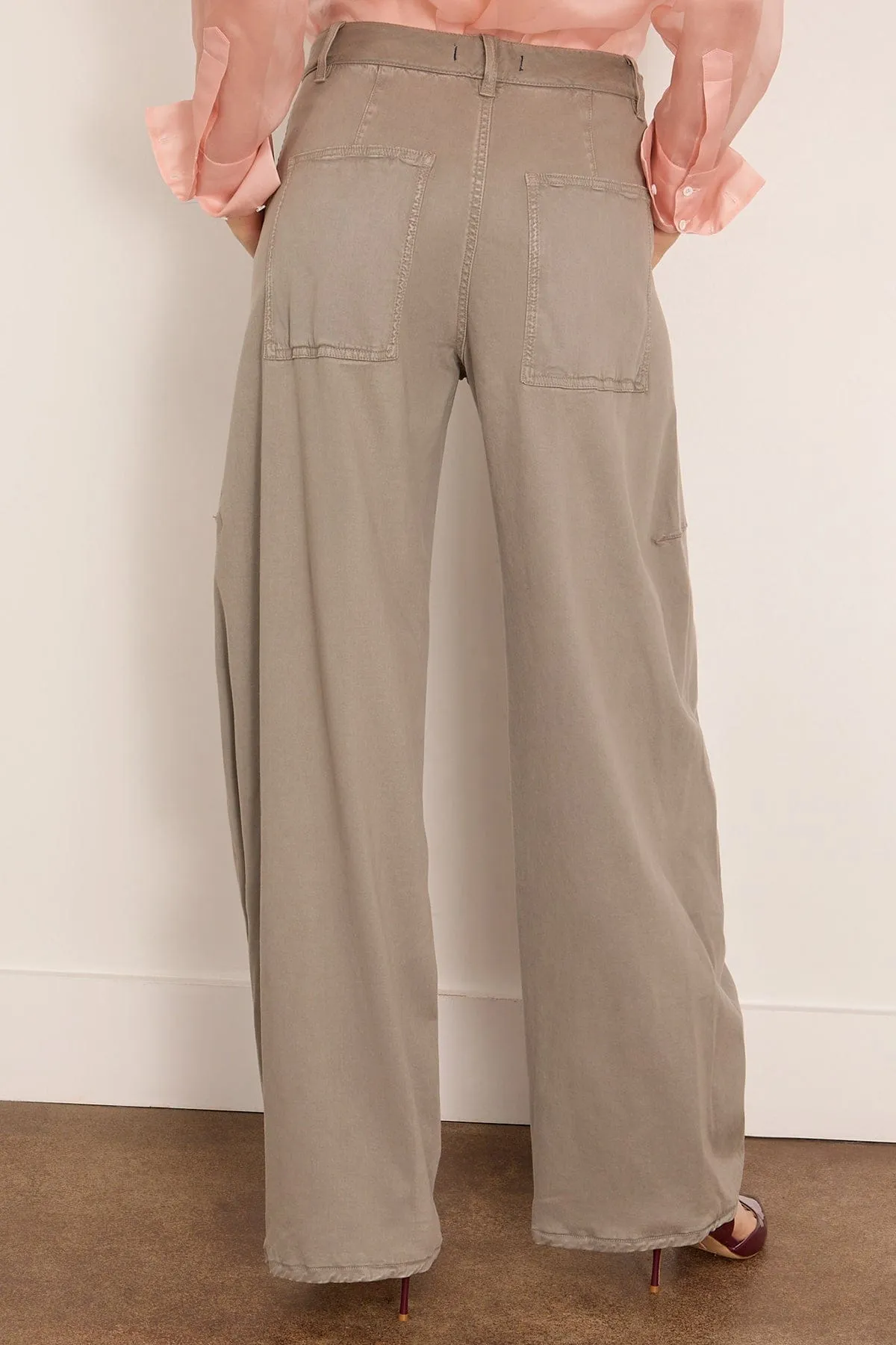 Reactive Garment Dyed Stretch Twill Sid Pant in Pewter sold by Hampden Clothing product image thumbnail 4