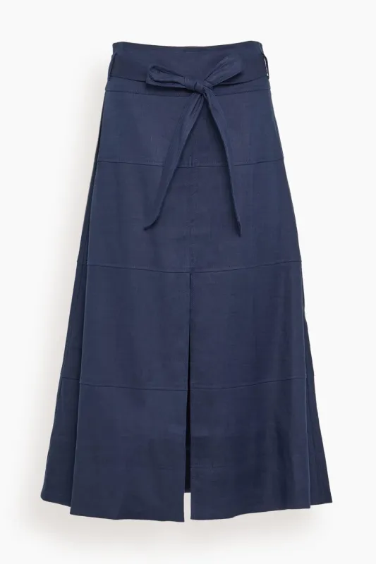 Hudson Skirt in Maritime Blue made by Tanya Taylor