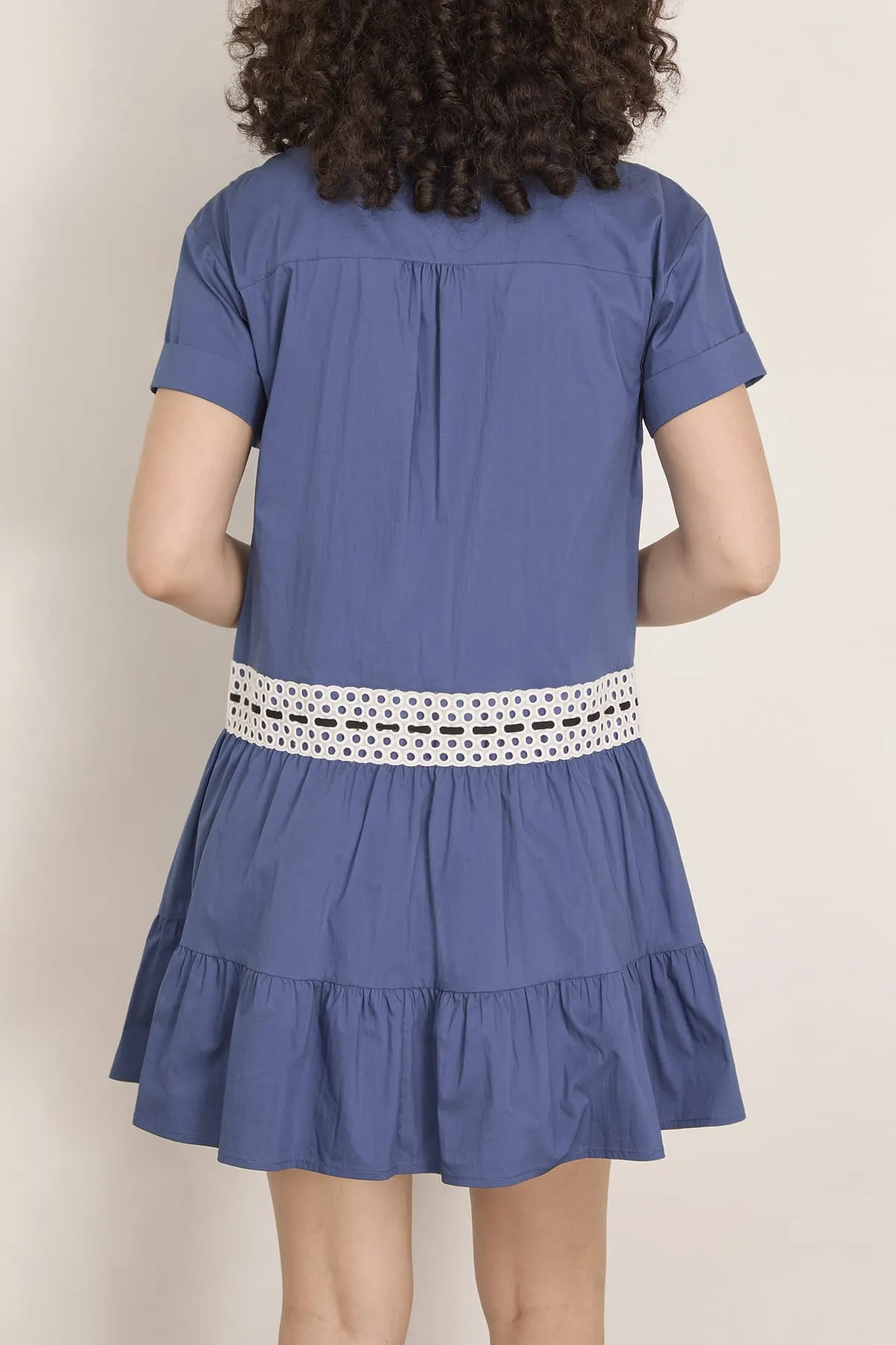 Jasmine Dress in French Blue sold by Hampden Clothing product image thumbnail 4