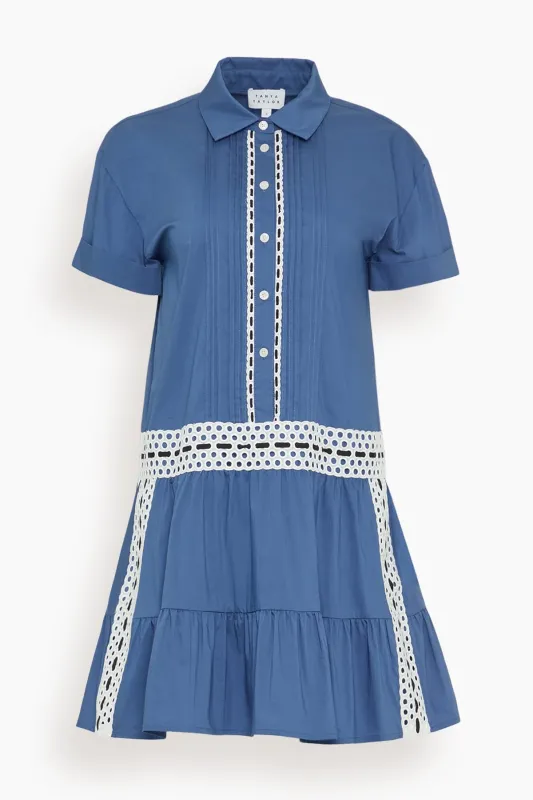 Jasmine Dress in French Blue made by Tanya Taylor